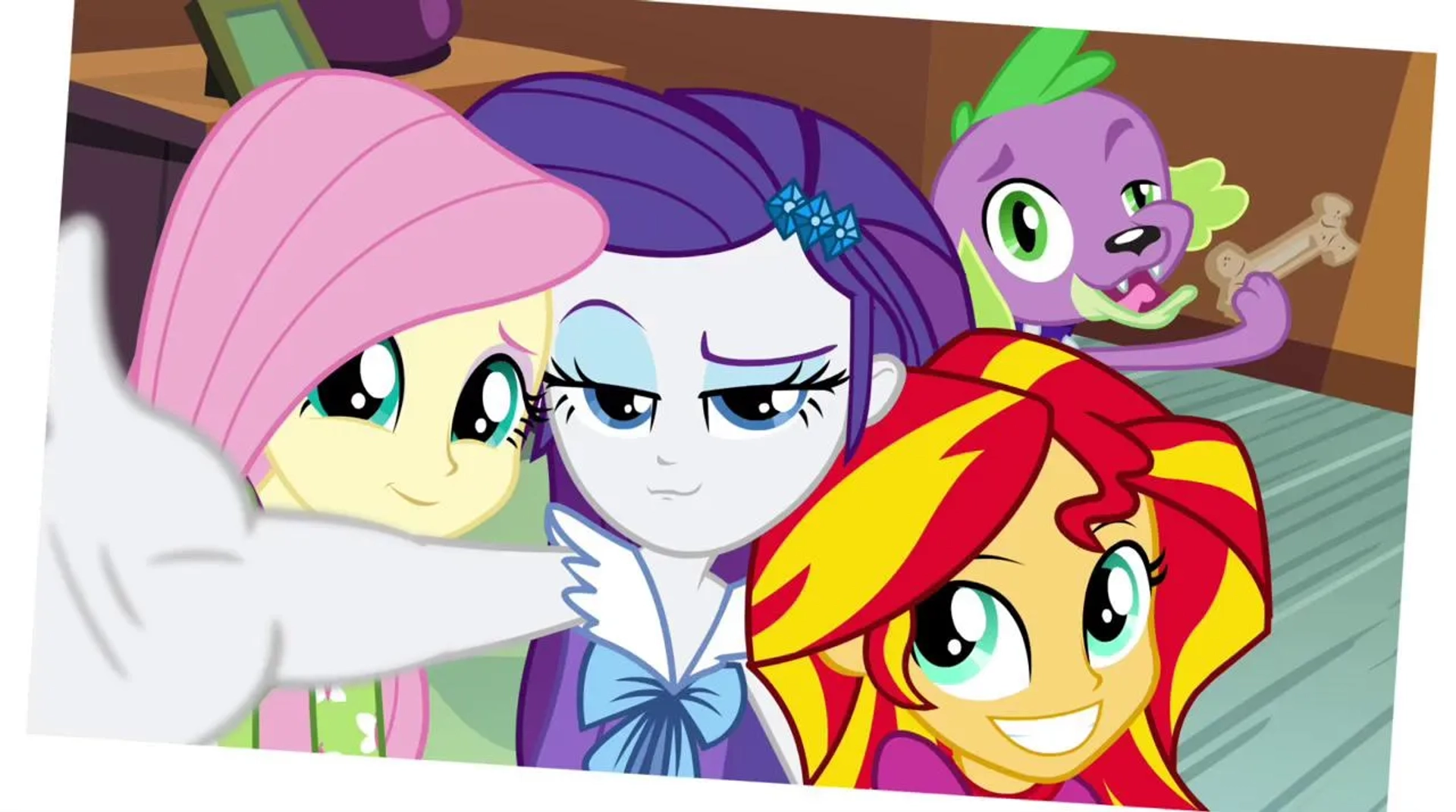 Tabitha St. Germain, Andrea Libman, Cathy Weseluck, and Rebecca Shoichet in My Little Pony: Equestria Girls - Rainbow Rocks Animated (2014)