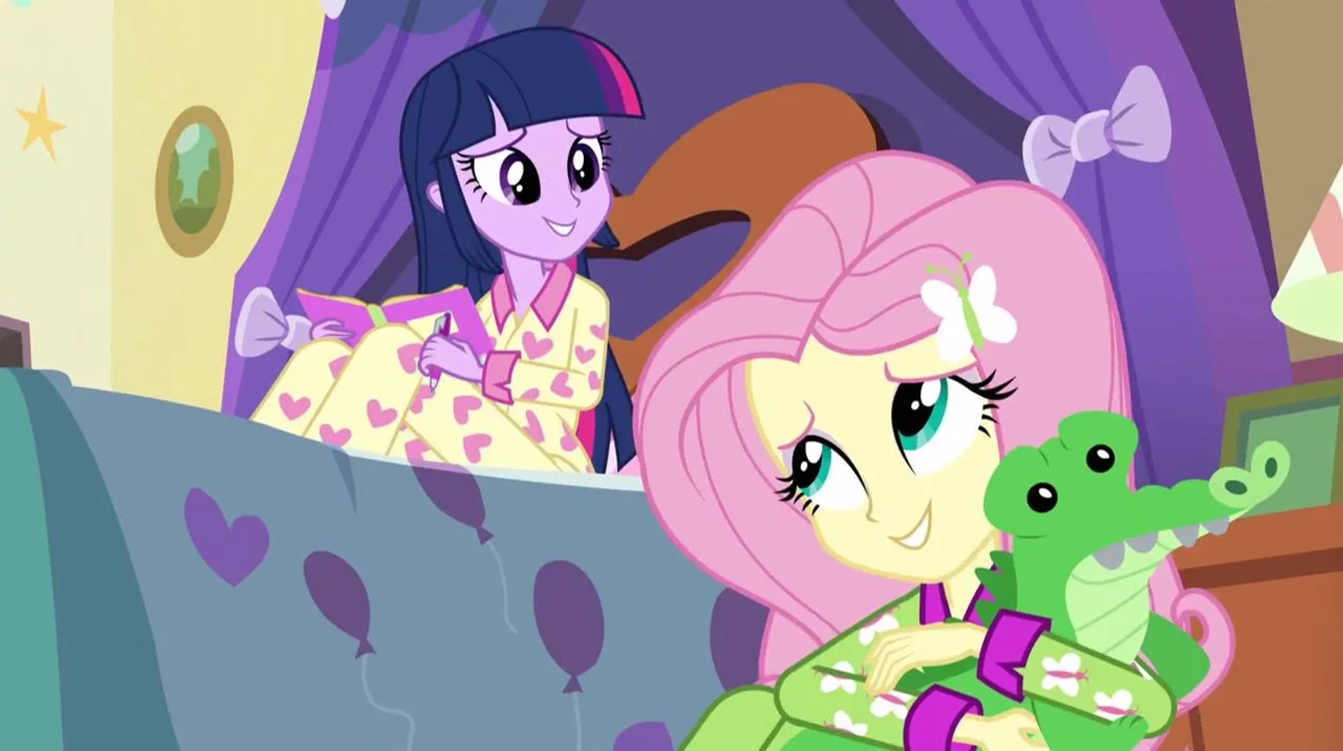 Tara Strong and Andrea Libman in My Little Pony: Equestria Girls - Rainbow Rocks Animated (2014)
