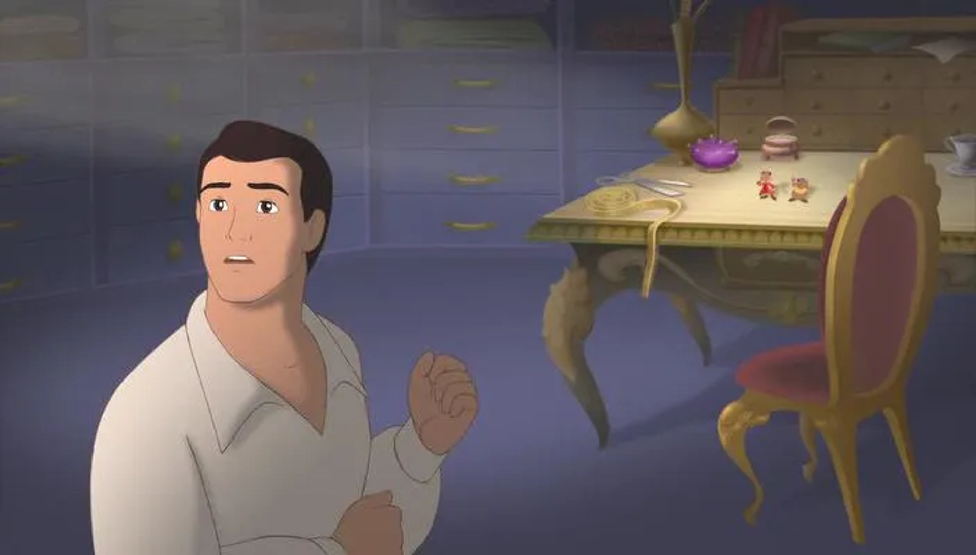 Christopher Daniel Barnes, Corey Burton, and Rob Paulsen in Cinderella 3: A Twist in Time (2007)