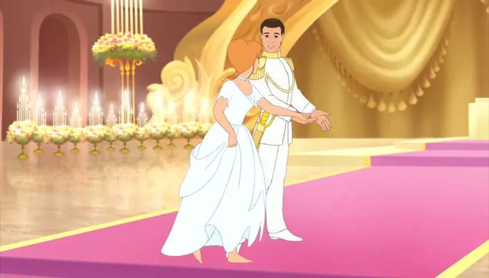 Christopher Daniel Barnes and Jennifer Hale in Cinderella 3: A Twist in Time (2007)