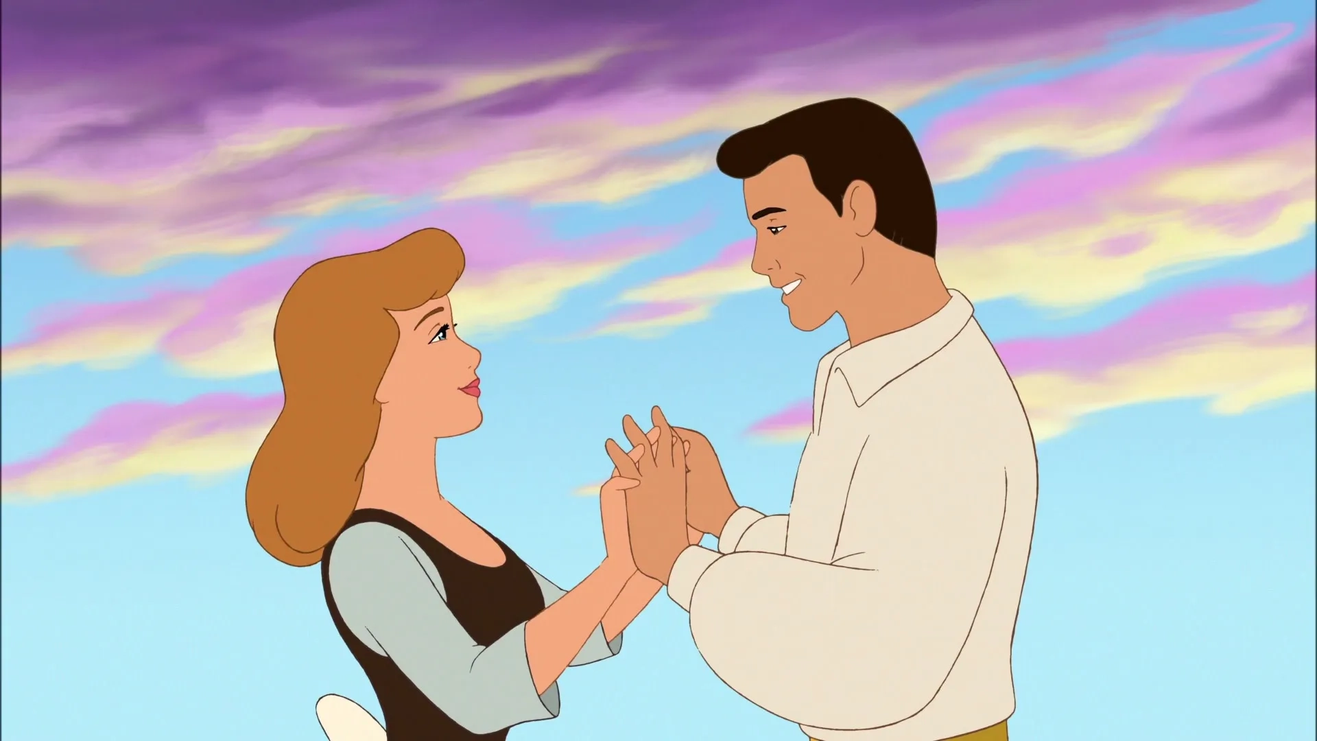 Christopher Daniel Barnes and Jennifer Hale in Cinderella 3: A Twist in Time (2007)