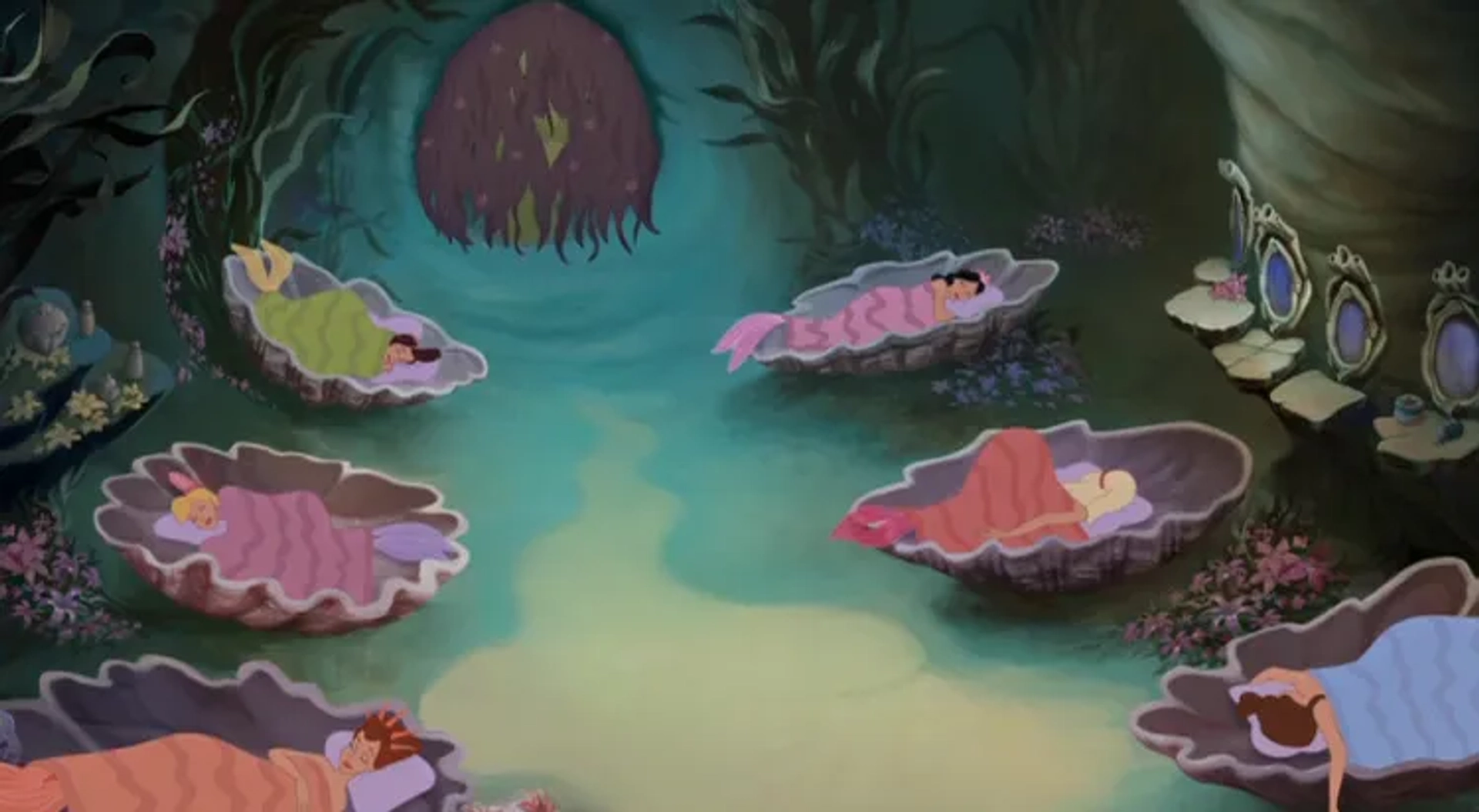 Tara Strong, Grey Griffin, Jennifer Hale, Kari Wahlgren, and Michelle Loucadoux in The Little Mermaid: Ariel's Beginning (2008)