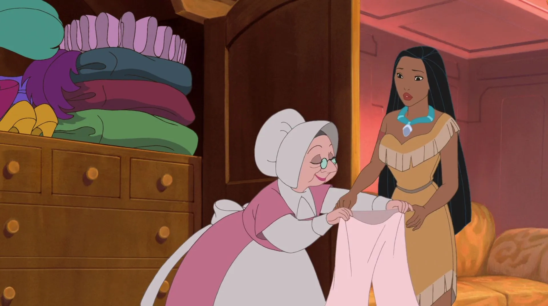 Irene Bedard and Jean Stapleton in Pocahontas 2: Journey to a New World (1998)