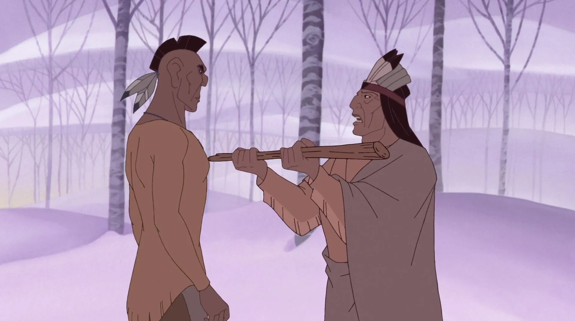 Brad Garrett and Russell Means in Pocahontas 2: Journey to a New World (1998)