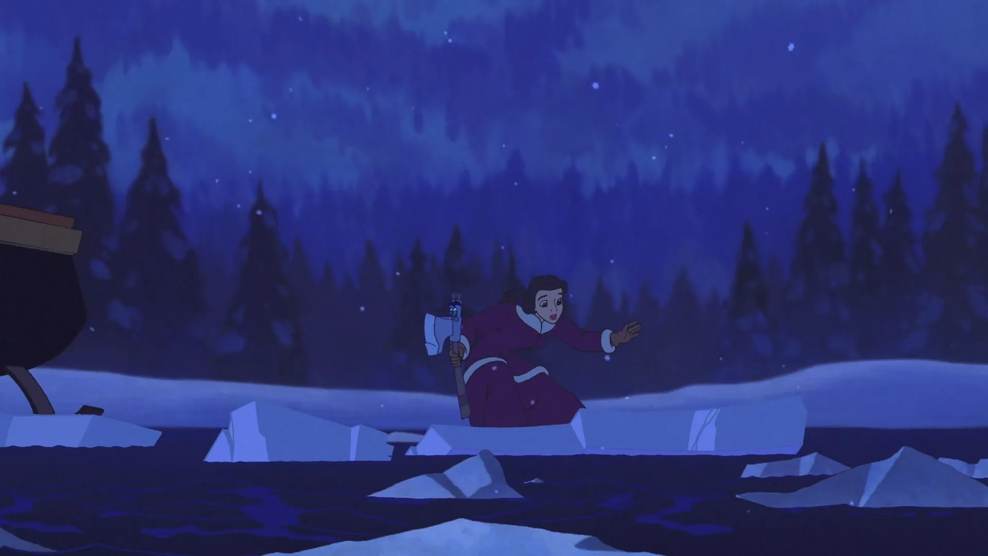 Jeff Bennett and Paige O'Hara in Beauty and the Beast: The Enchanted Christmas (1997)