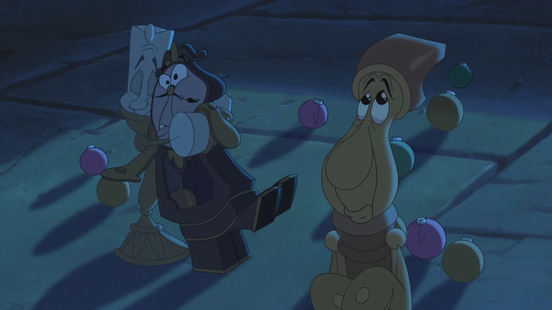 Paul Reubens, Jerry Orbach, and David Ogden Stiers in Beauty and the Beast: The Enchanted Christmas (1997)