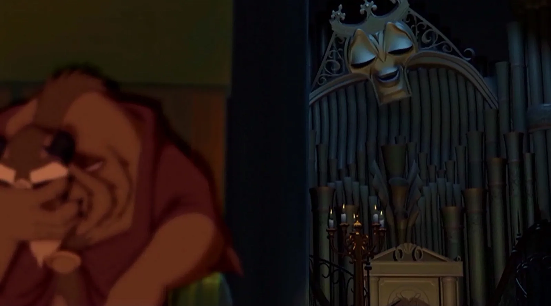 Tim Curry and Robby Benson in Beauty and the Beast: The Enchanted Christmas (1997)