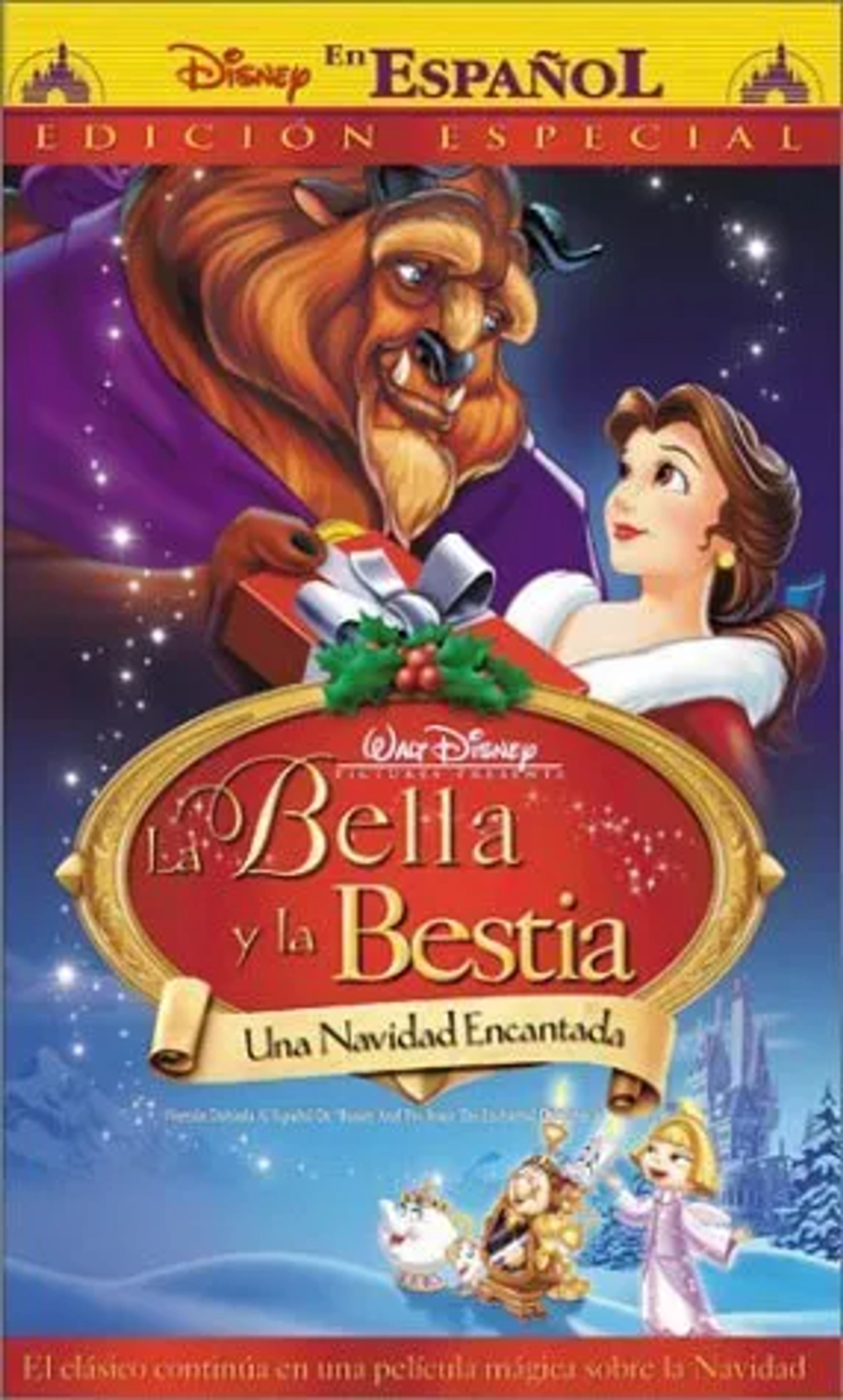 Robby Benson, Angela Lansbury, Jerry Orbach, Bernadette Peters, David Ogden Stiers, Haley Joel Osment, Andrew Keenan-Bolger, and Paige O'Hara in Beauty and the Beast: The Enchanted Christmas (1997)