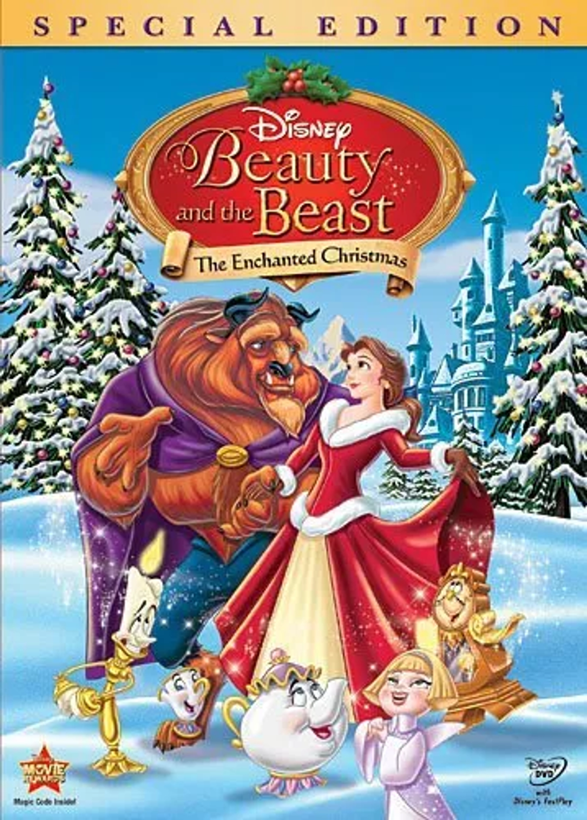 Robby Benson, Angela Lansbury, Jerry Orbach, Bernadette Peters, David Ogden Stiers, Haley Joel Osment, Andrew Keenan-Bolger, and Paige O'Hara in Beauty and the Beast: The Enchanted Christmas (1997)
