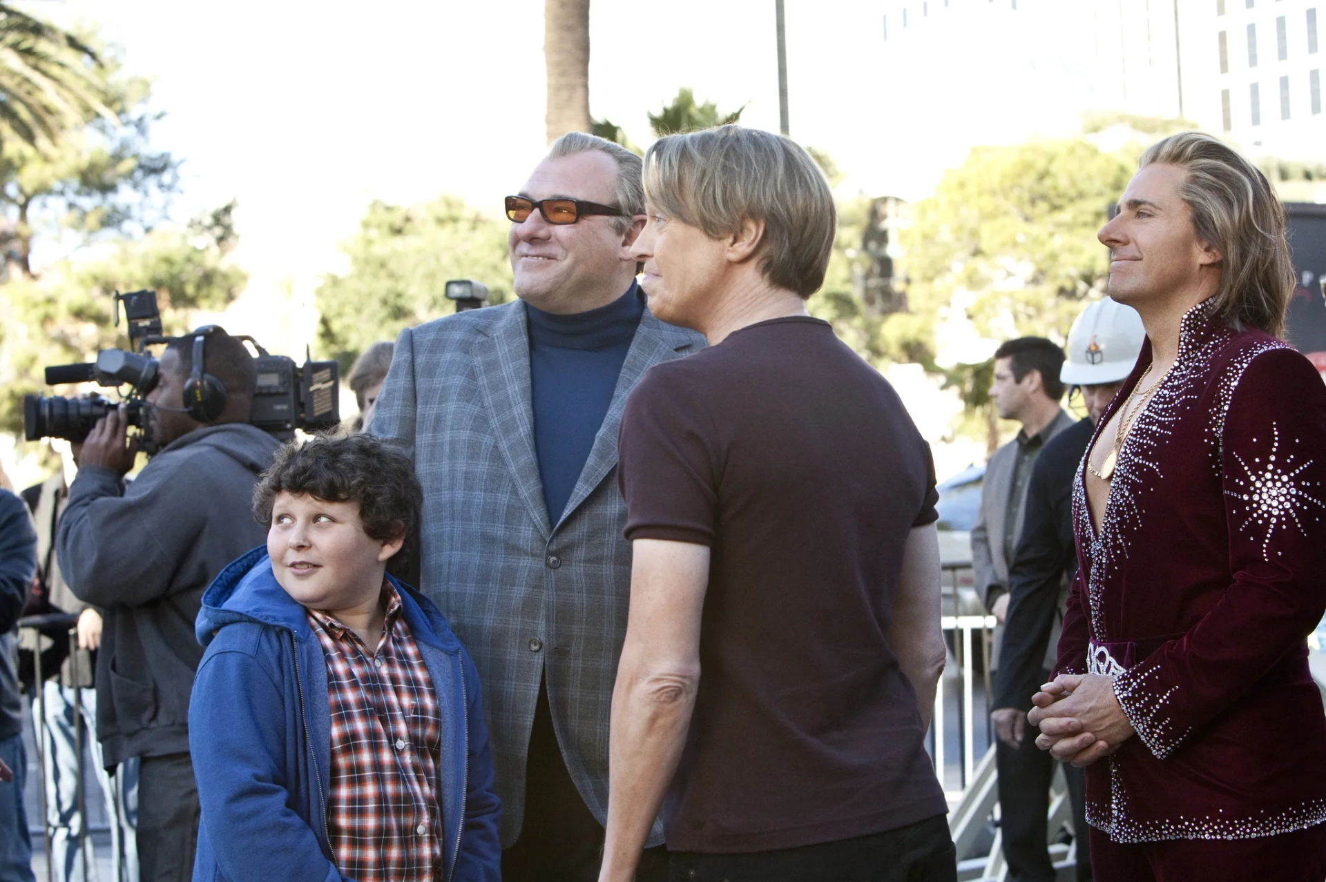 Steve Buscemi, James Gandolfini, Steve Carell, and Joshua Erenberg in The Incredible Burt Wonderstone (2013)