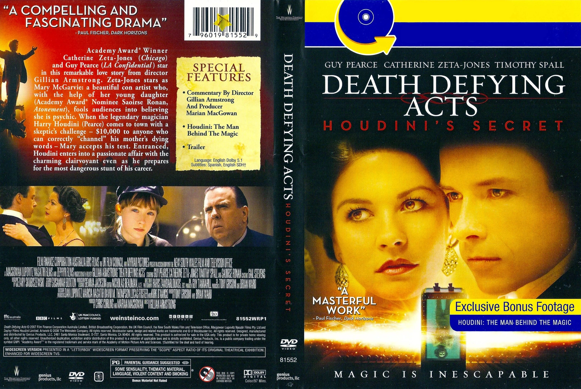 Guy Pearce, Timothy Spall, Catherine Zeta-Jones, and Saoirse Ronan in Death Defying Acts (2007)