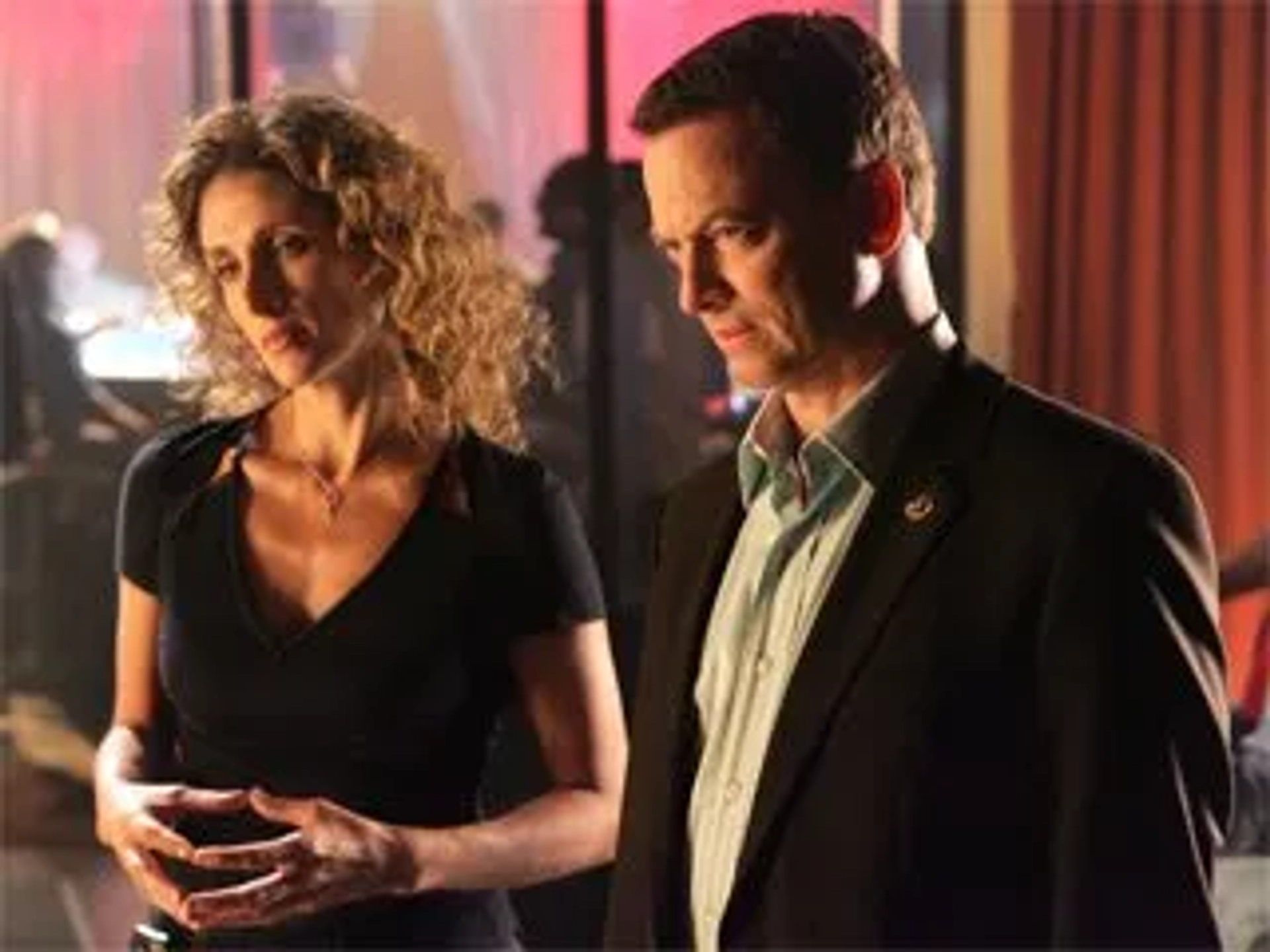 Gary Sinise and Melina Kanakaredes in CSI: NY (2004)
