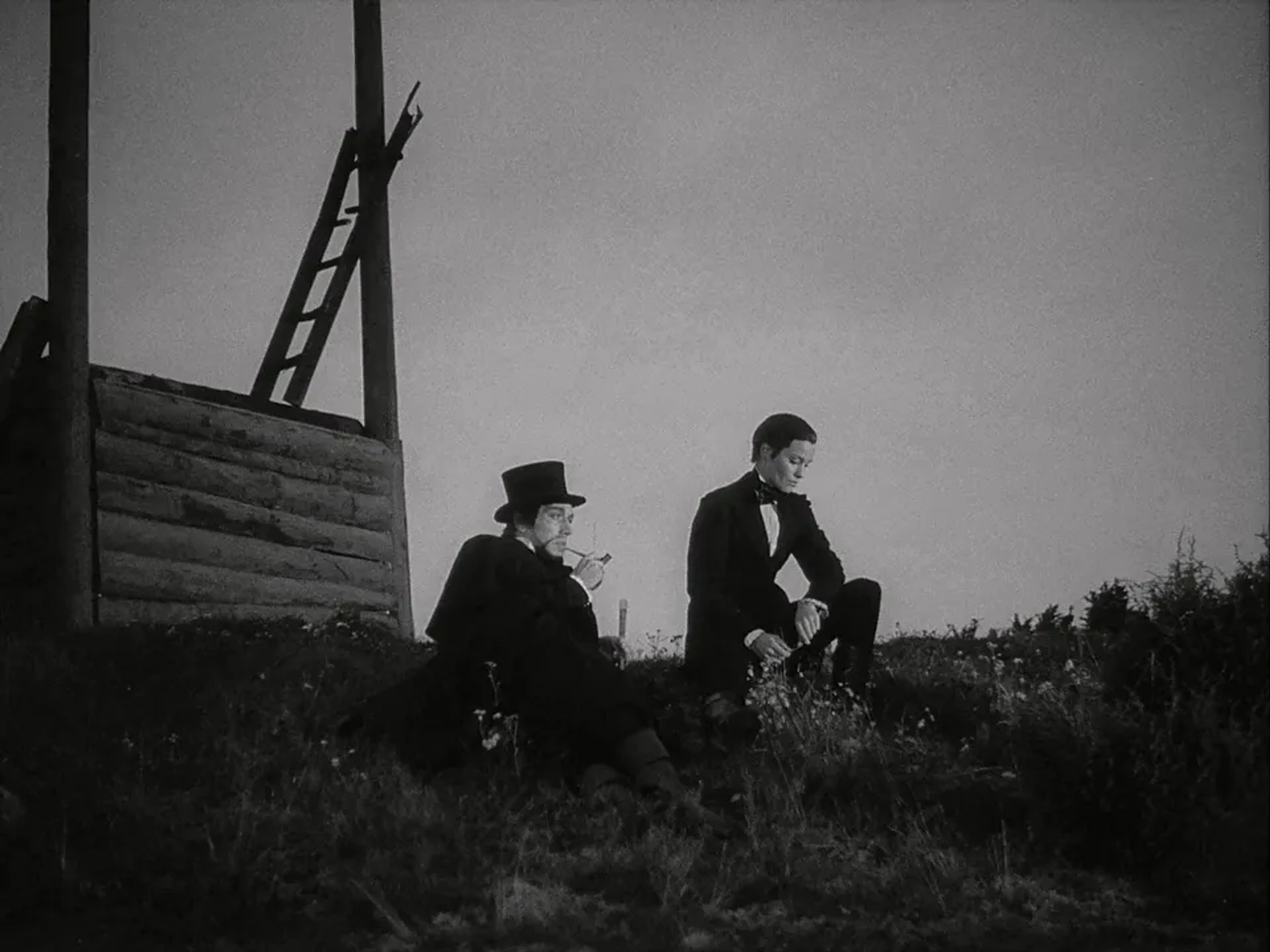 Max von Sydow and Ingrid Thulin in The Magician (1958)