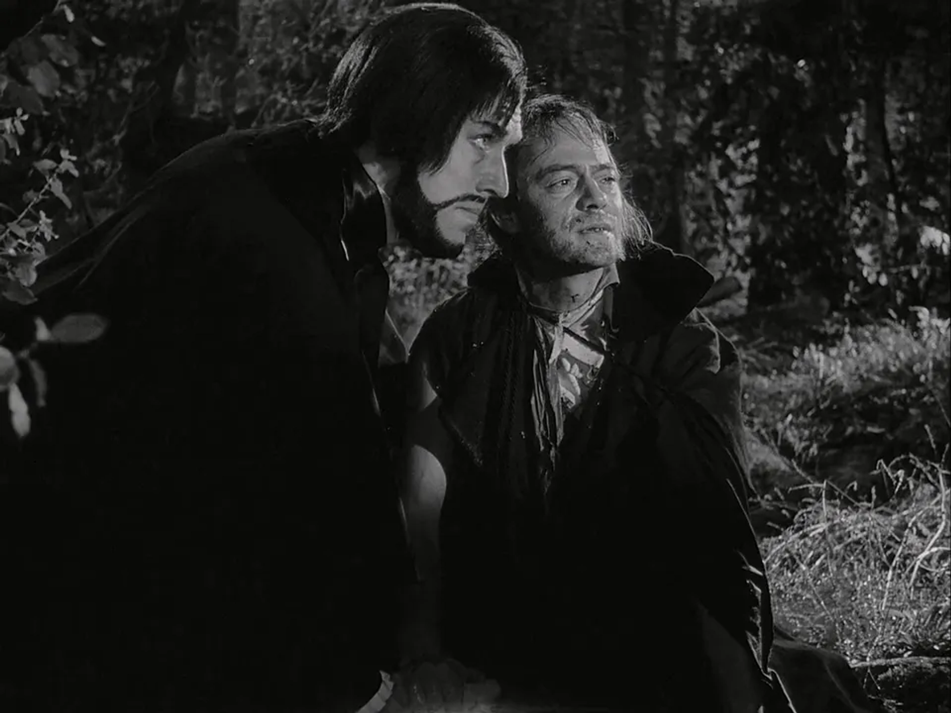 Max von Sydow and Bengt Ekerot in The Magician (1958)