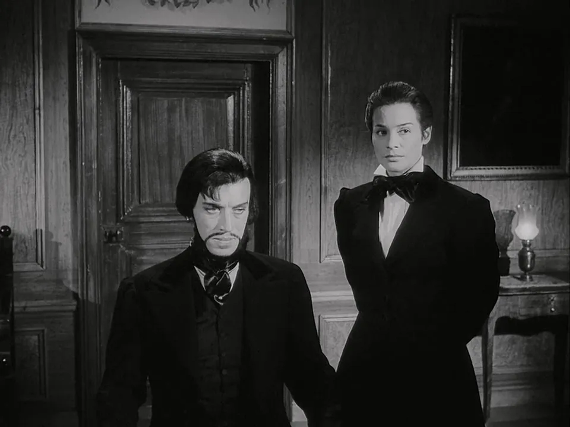 Max von Sydow and Ingrid Thulin in The Magician (1958)
