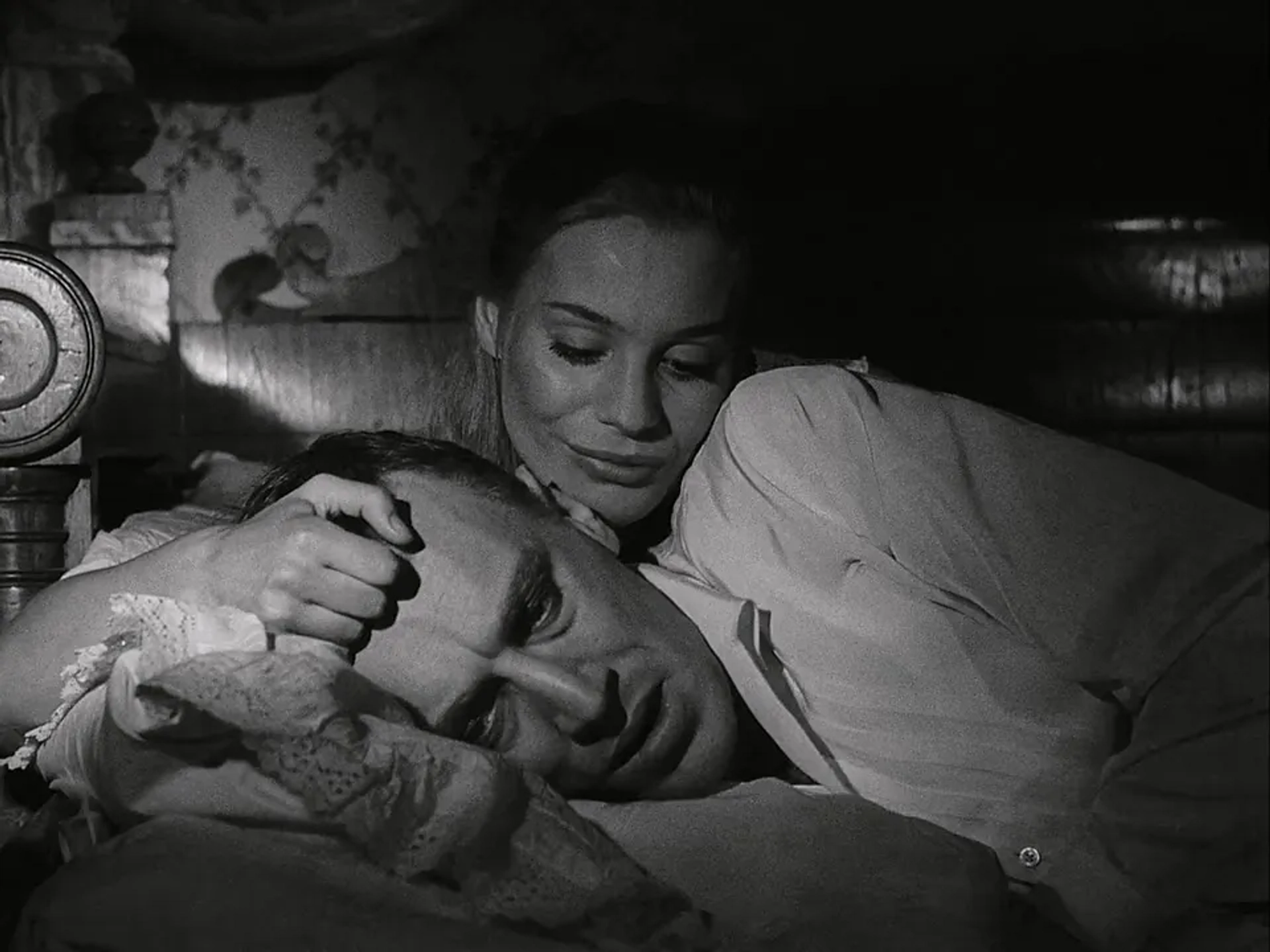 Max von Sydow and Ingrid Thulin in The Magician (1958)