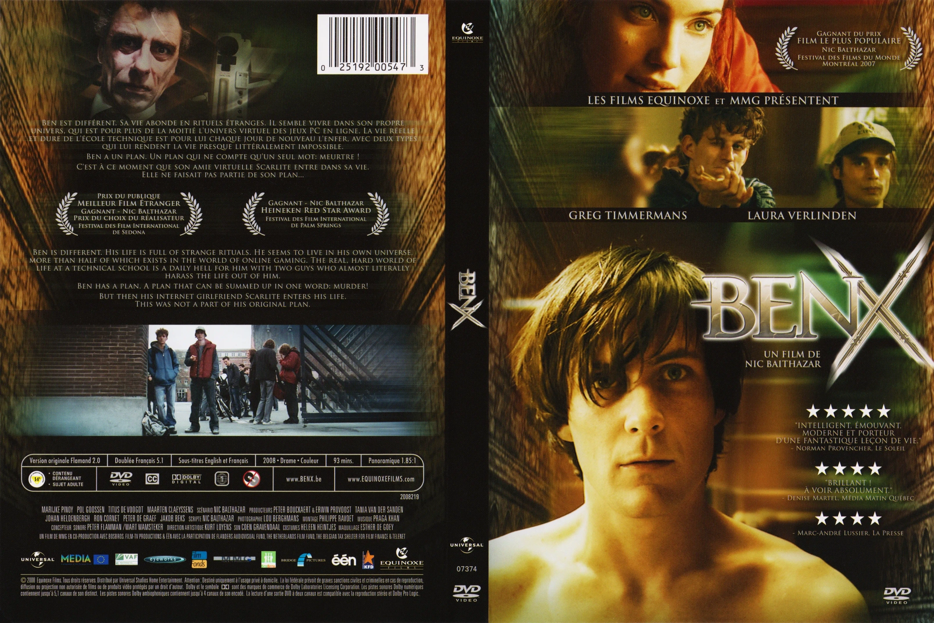 Maarten Claeyssens, Titus De Voogdt, Greg Timmermans, and Laura Verlinden in Ben X (2007)