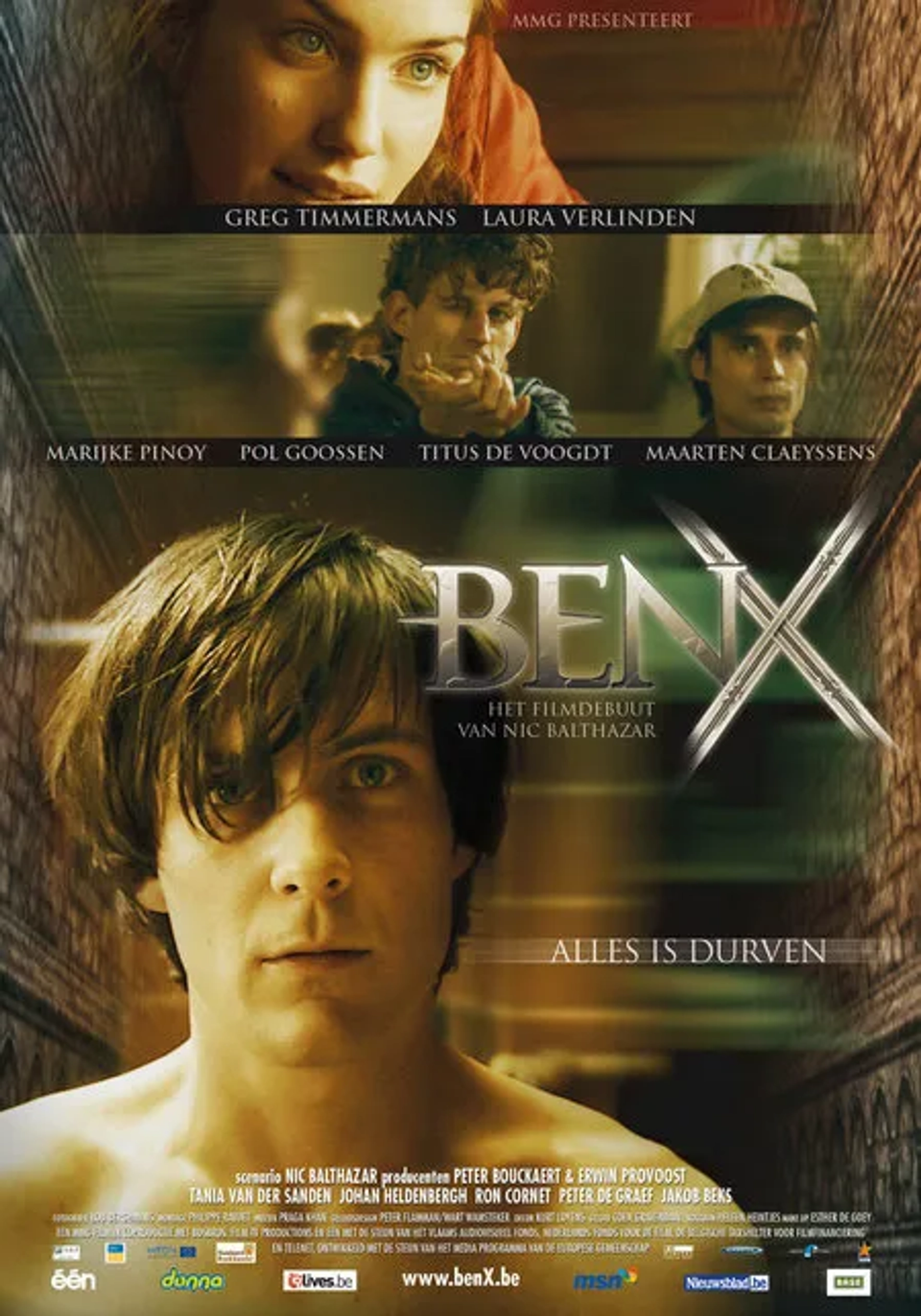 Maarten Claeyssens, Titus De Voogdt, Greg Timmermans, and Laura Verlinden in Ben X (2007)