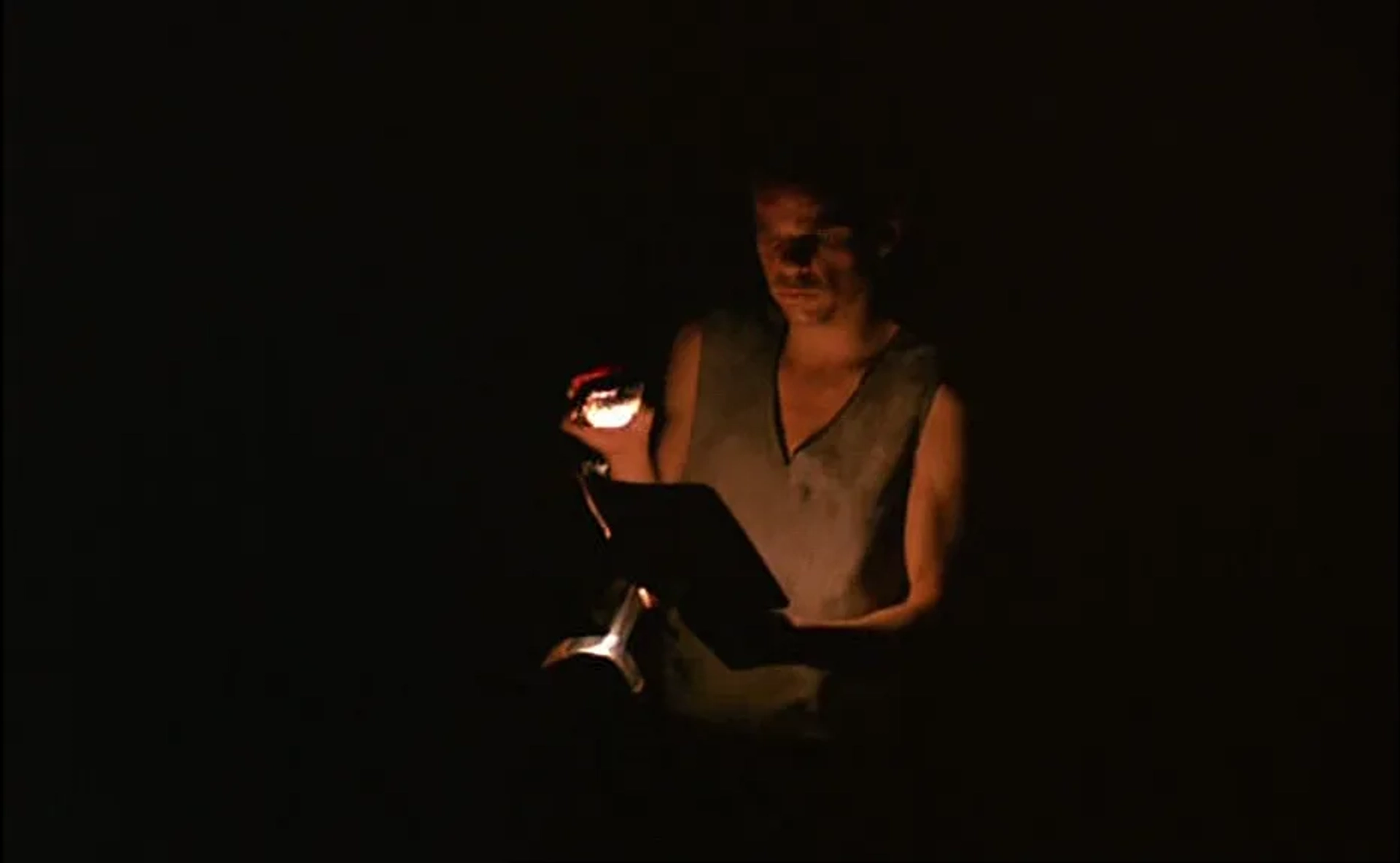 Denis Lavant in The Lovers on the Bridge (1991)