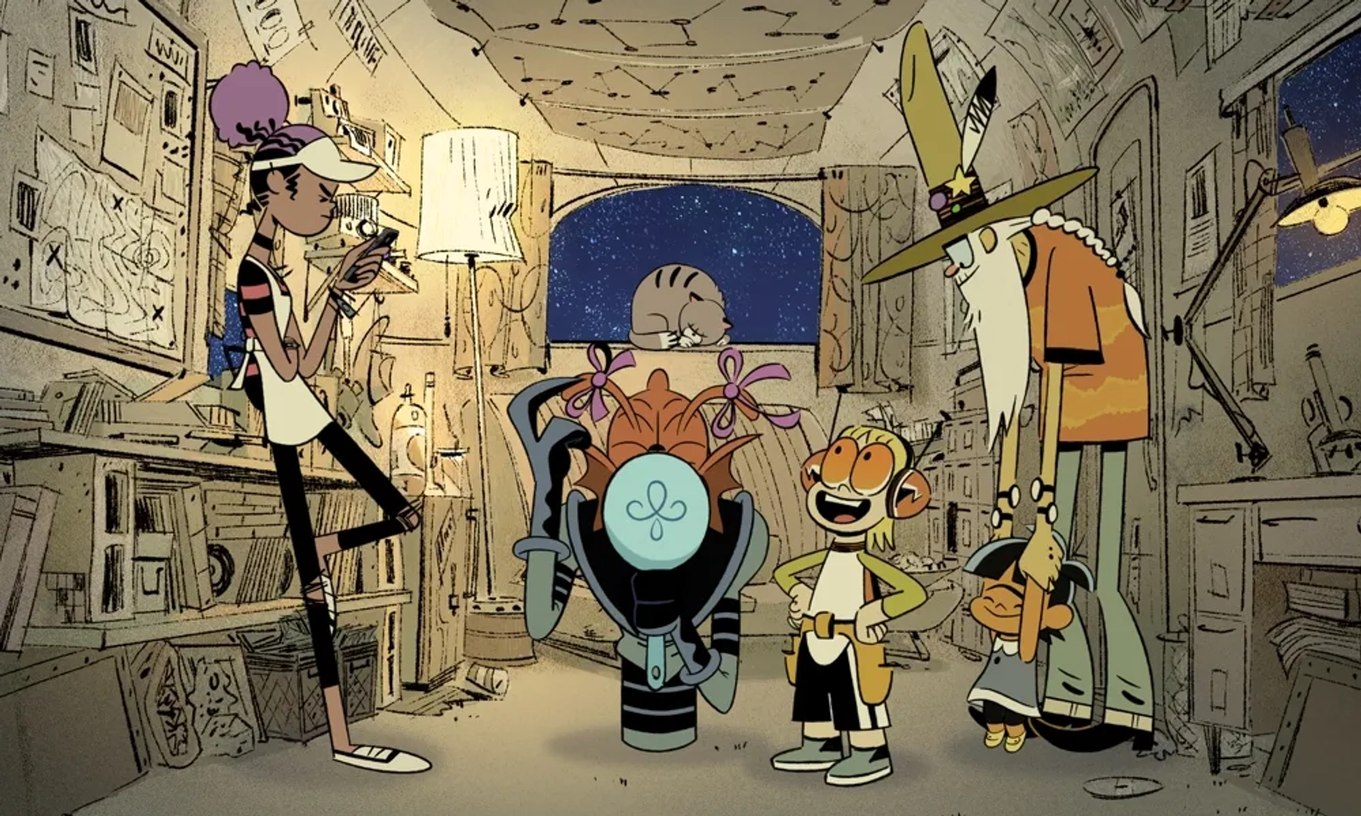 Tom Kenny, Fred Tatasciore, Keith Ferguson, Bennett Abara, Lily Rose Silver, and Jack Fisher in Kid Cosmic (2021)