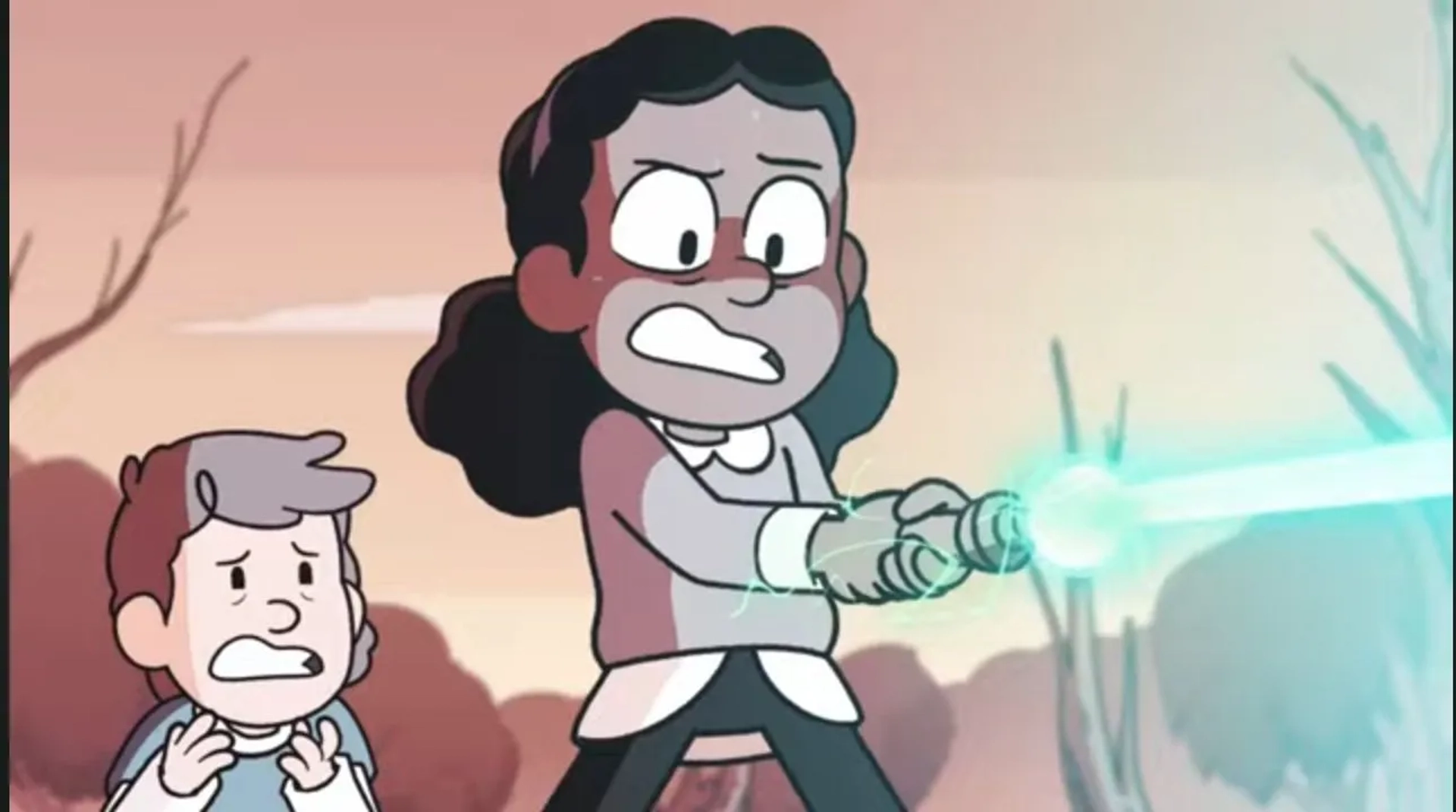 Ameerah Falzon and Oliver Nelson in Chapter 8: The Fairy Isle (2023)