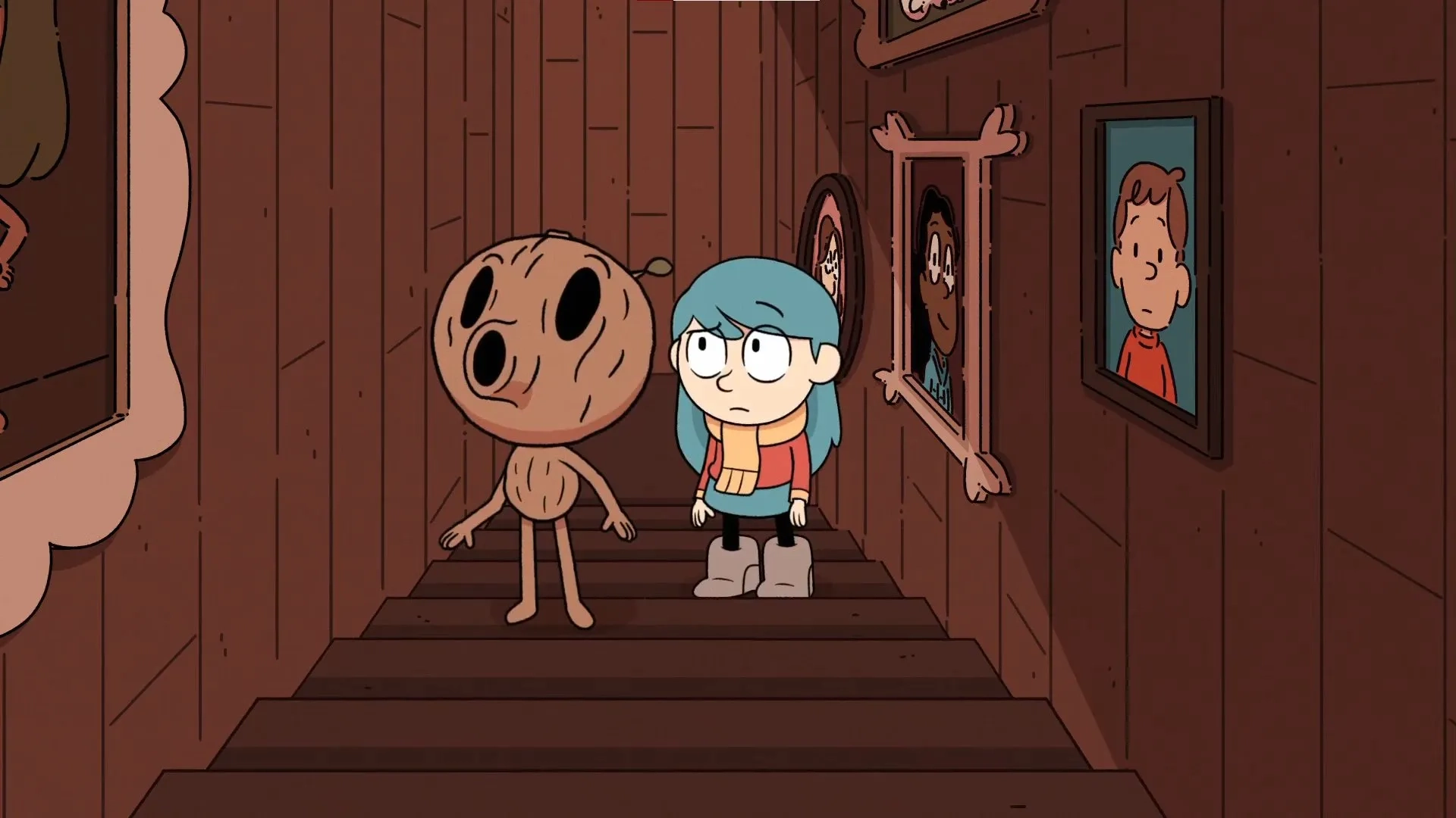 Ako Mitchell and Bella Ramsey in Hilda (2018)