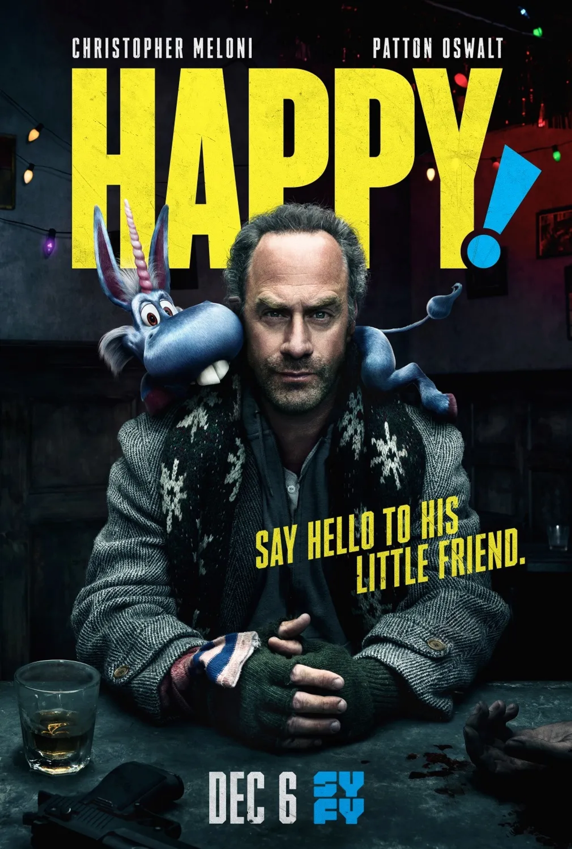 Christopher Meloni and Patton Oswalt in Happy! (2017)