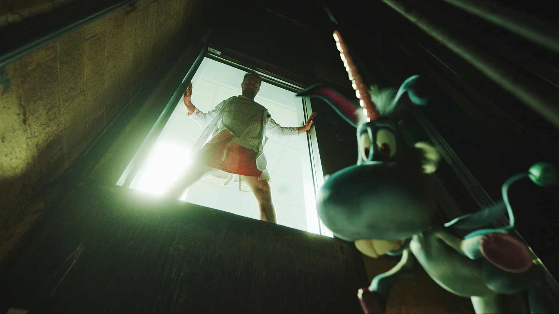 Christopher Meloni and Patton Oswalt in Happy! (2017)
