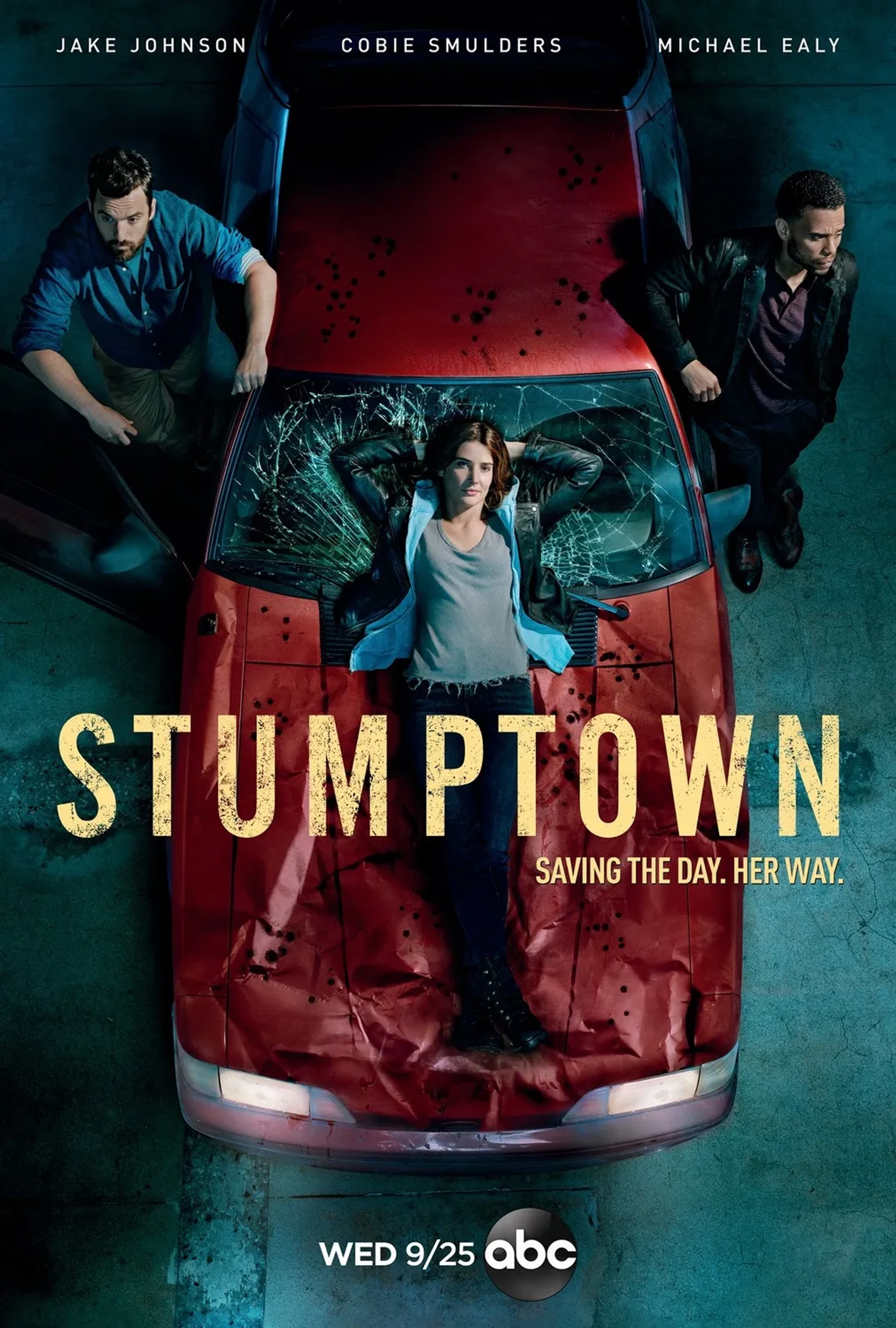 Michael Ealy, Cobie Smulders, and Jake Johnson in Stumptown (2019)