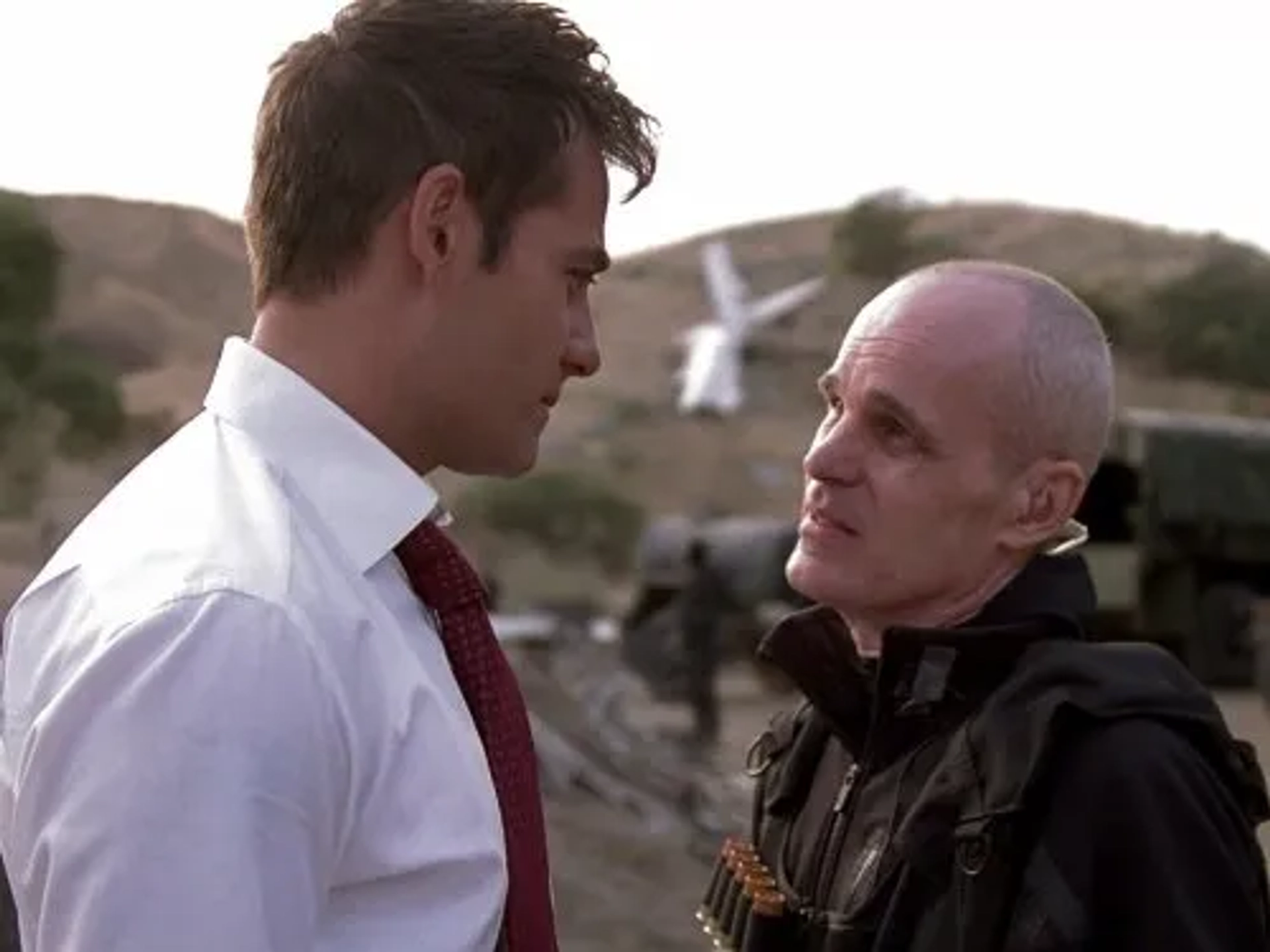 Zeljko Ivanek and Adrian Pasdar in Heroes (2006)