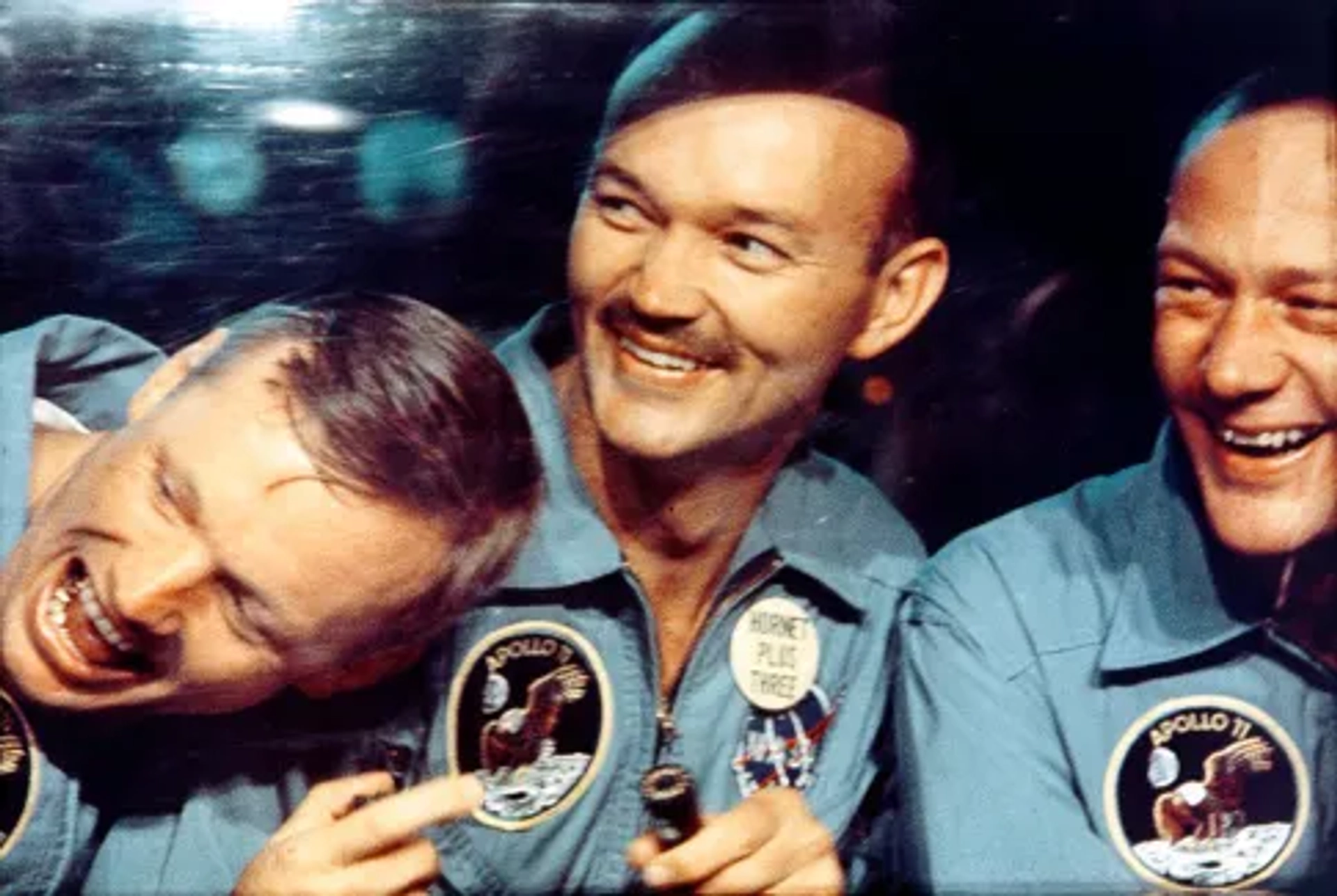 Buzz Aldrin, Neil Armstrong, and Mike Collins in In the Shadow of the Moon (2007)