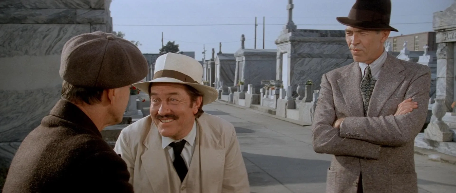 Charles Bronson, James Coburn, and Strother Martin in Hard Times (1975)