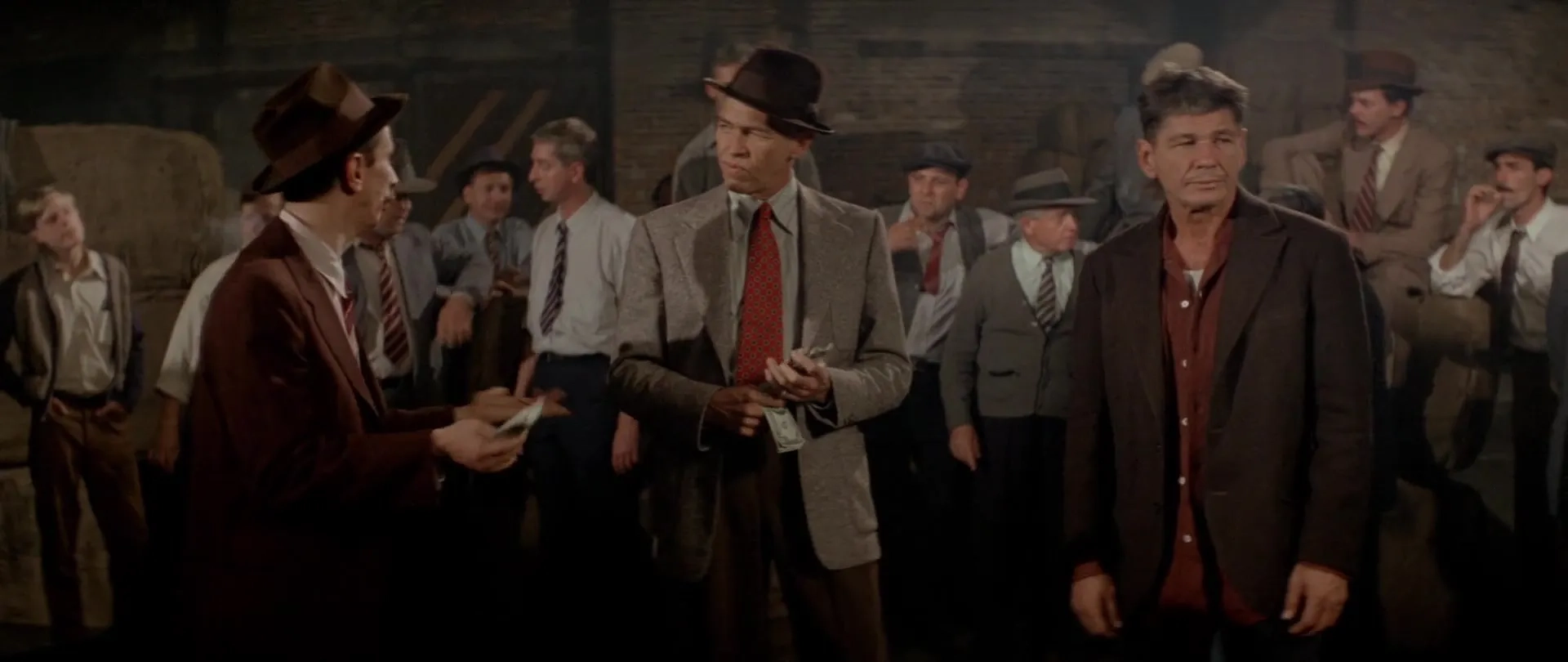 Charles Bronson, James Coburn, and Maurice Kowalewski in Hard Times (1975)