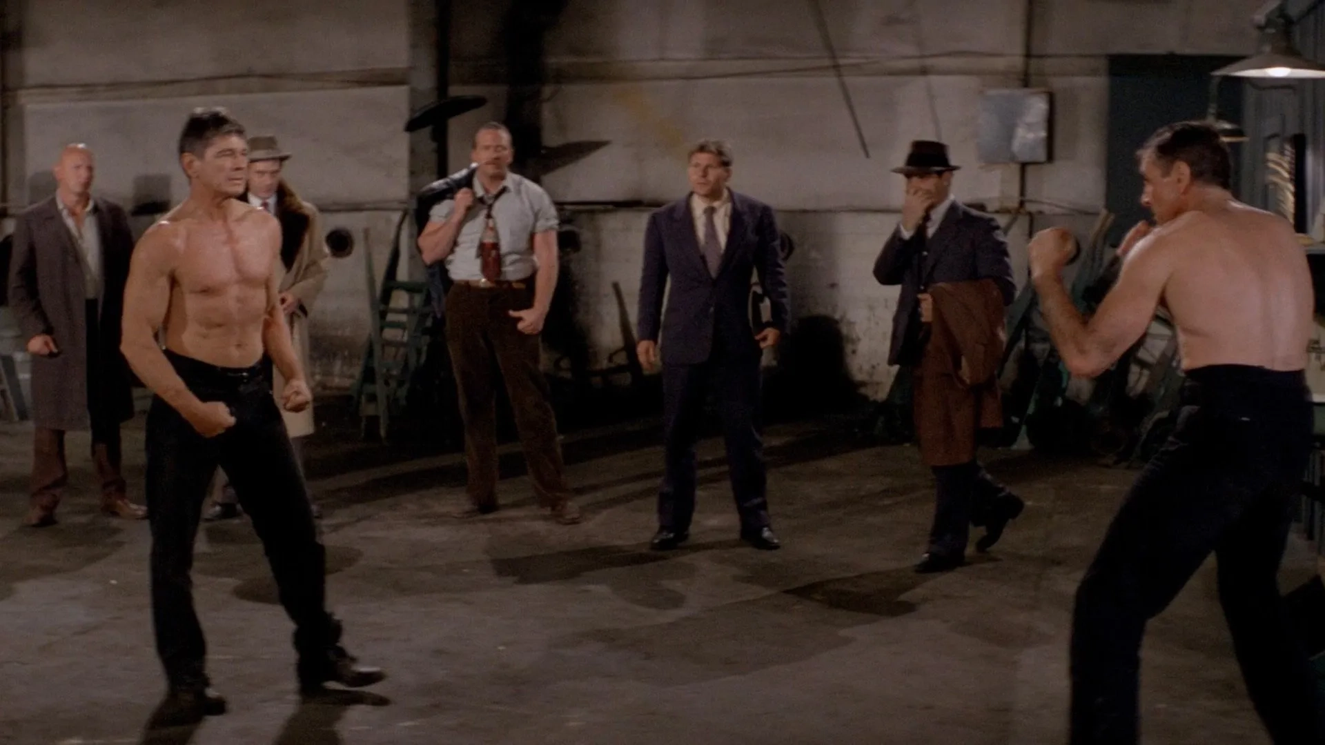 Charles Bronson, Nick Dimitri, Bruce Glover, Michael McGuire, Felice Orlandi, and Robert Tessier in Hard Times (1975)