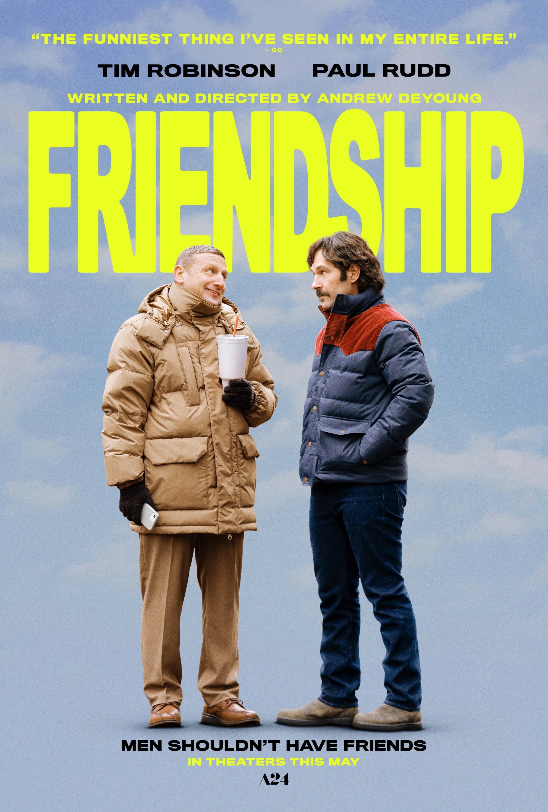 Paul Rudd and Tim Robinson in Friendship (2024)