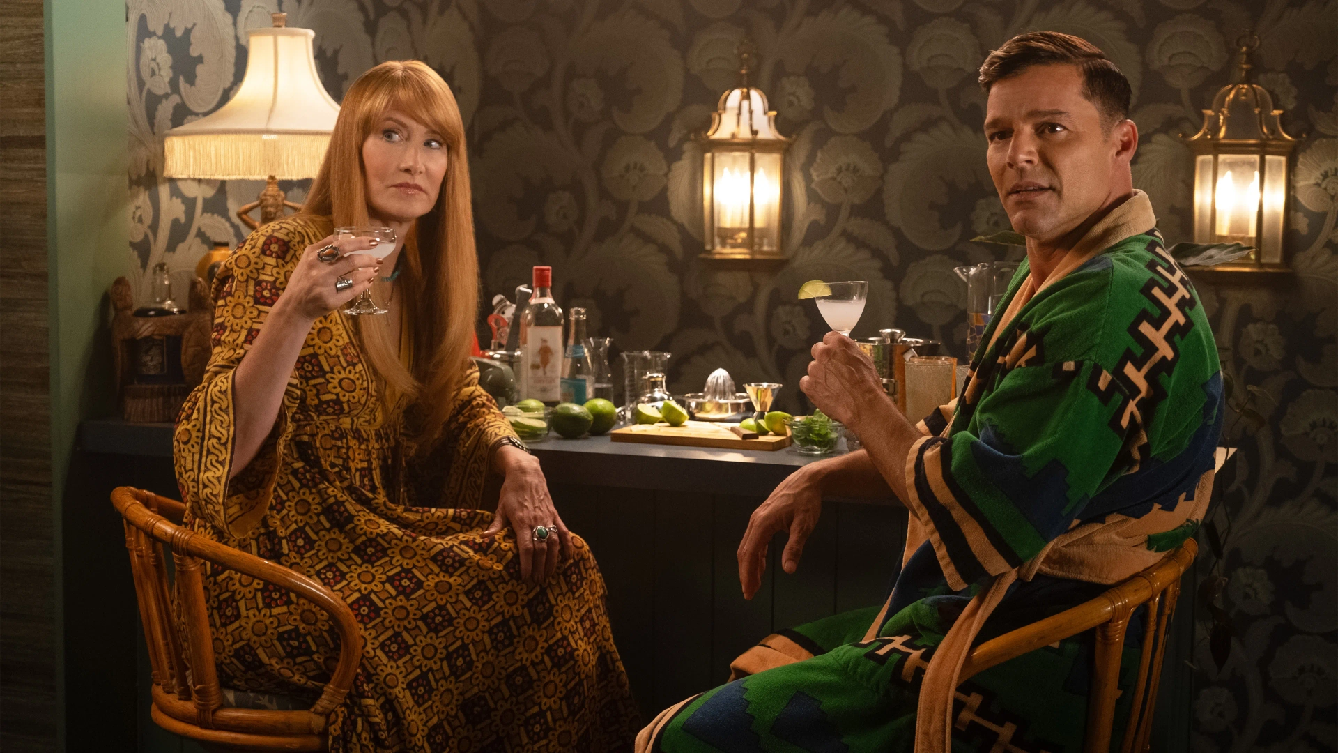 Laura Dern and Ricky Martin in Maxine's Like a Dellacorte (2024)