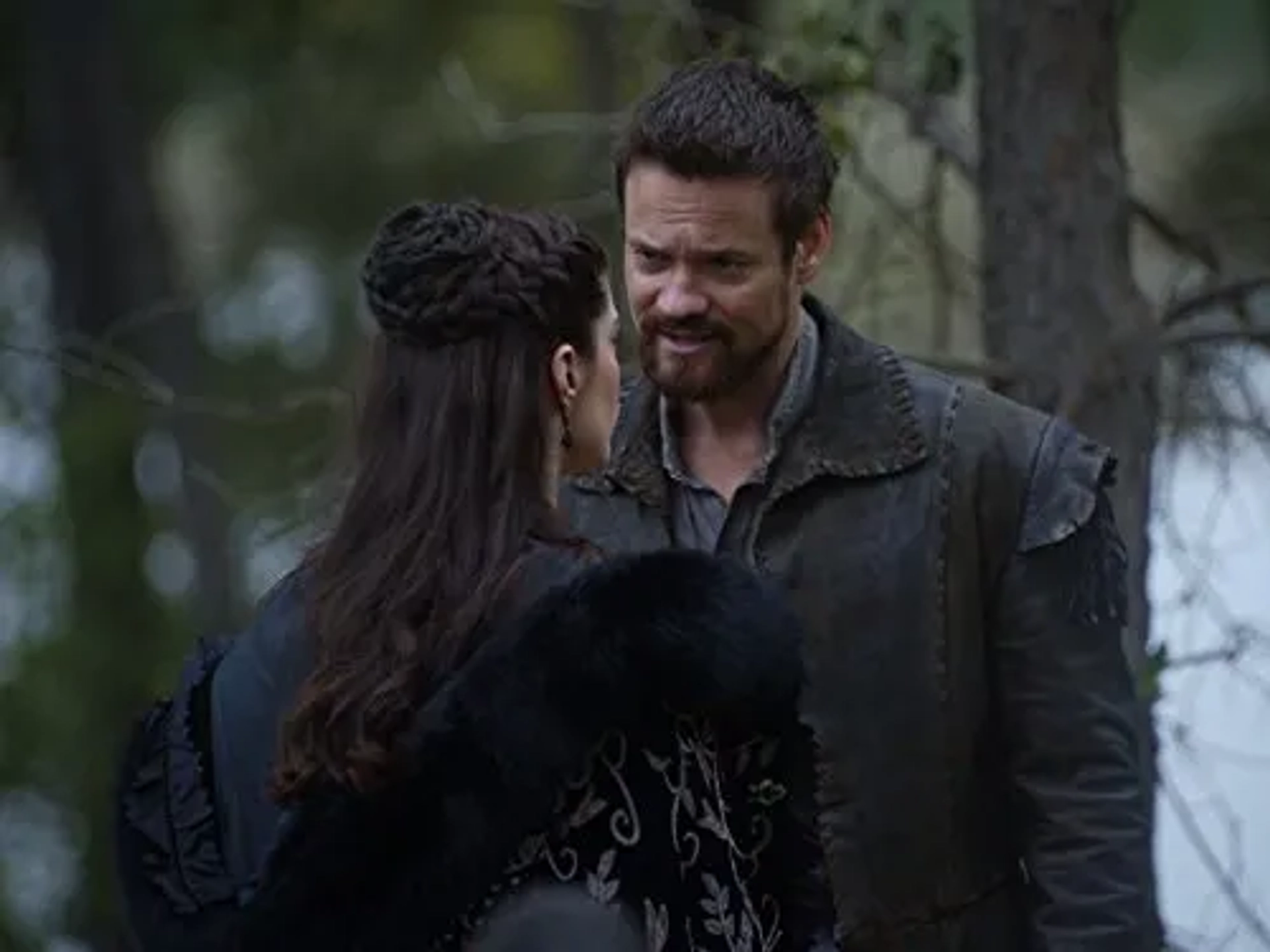 Shane West and Janet Montgomery in Salem (2014)