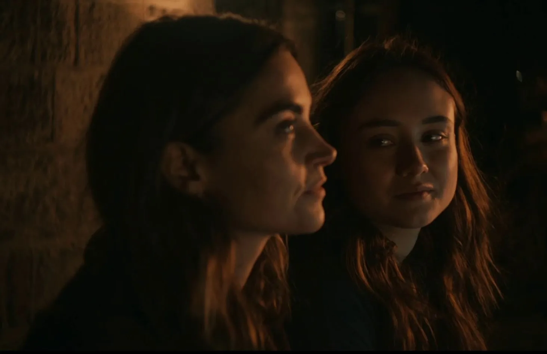 Jenna Coleman and Ruby Stokes in The Jetty (2024)