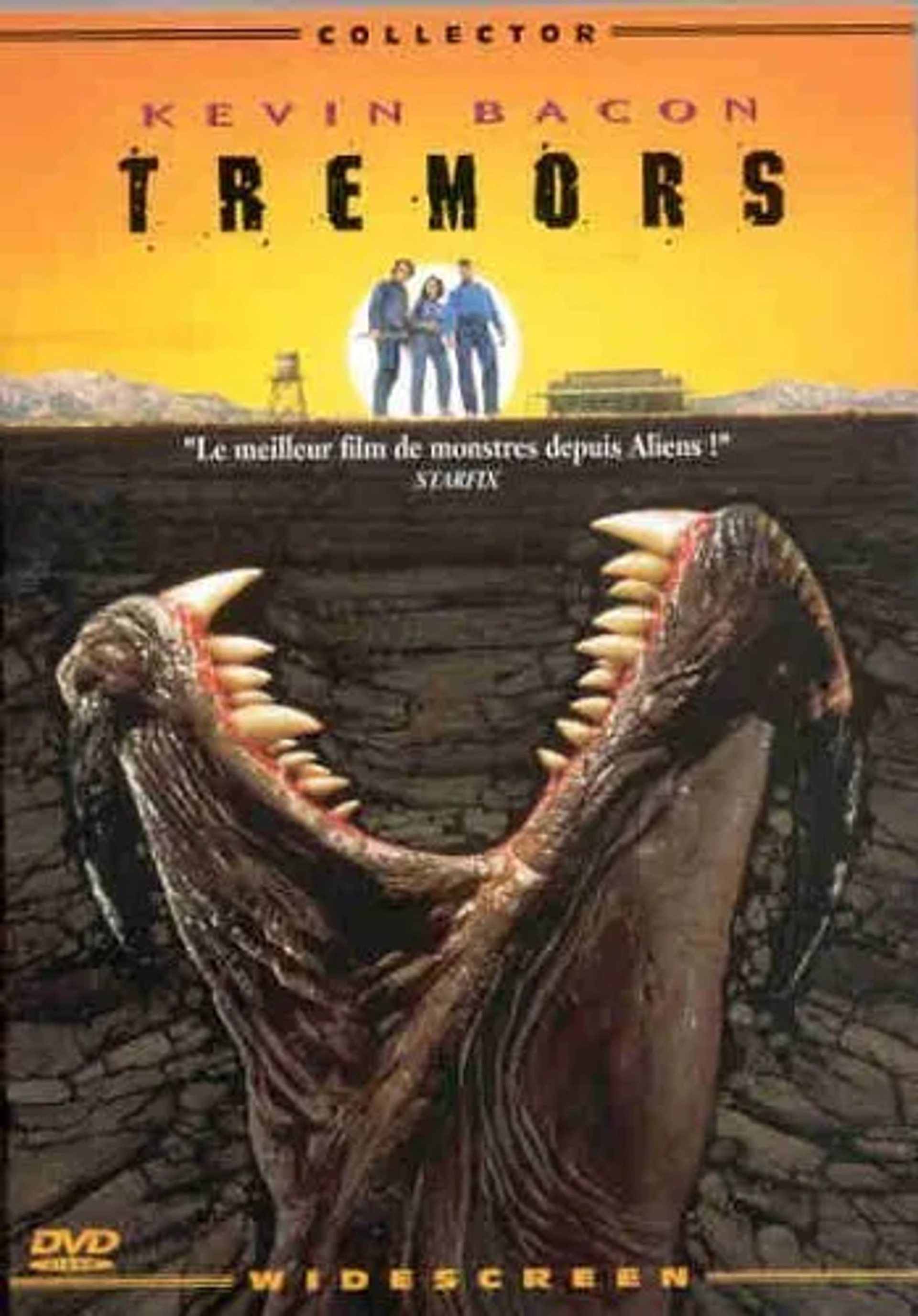Kevin Bacon, Finn Carter, and Fred Ward in Tremors (1990)