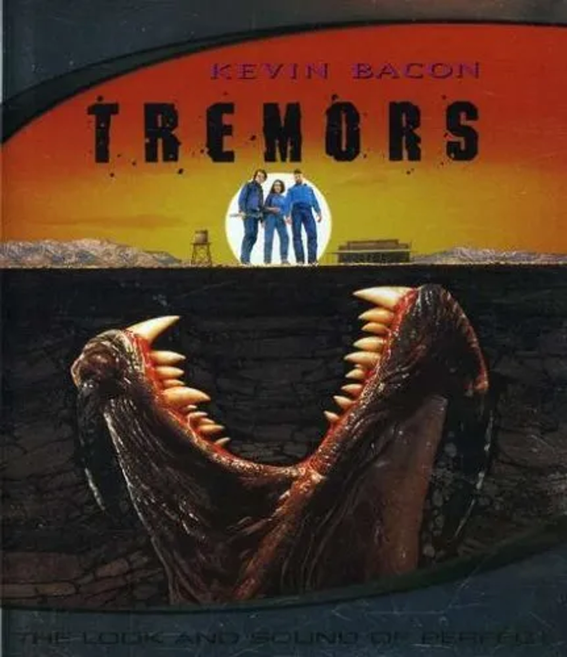 Kevin Bacon, Finn Carter, and Fred Ward in Tremors (1990)