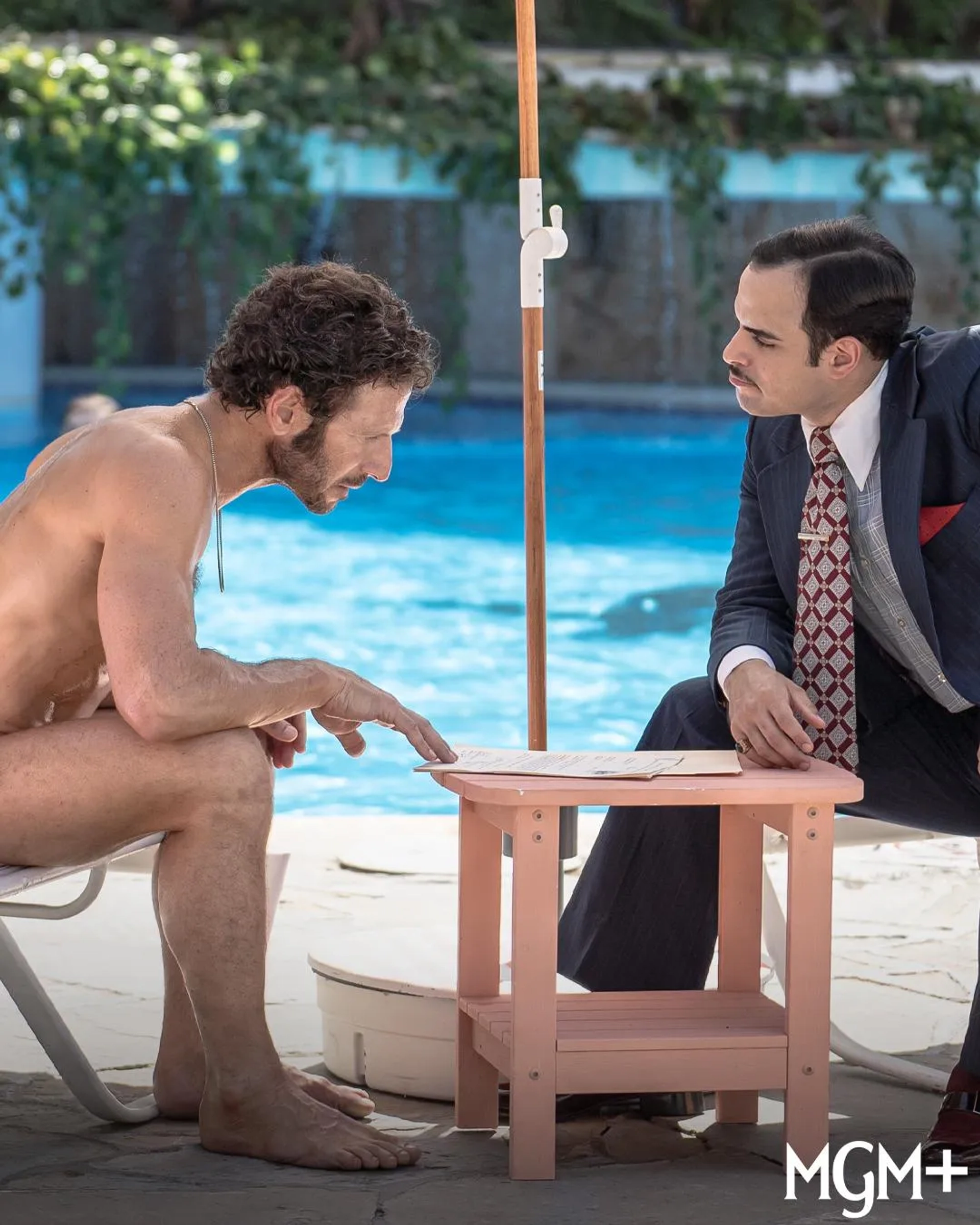 Mark Feuerstein and Erniel Baez in Hotel Cocaine (2024)