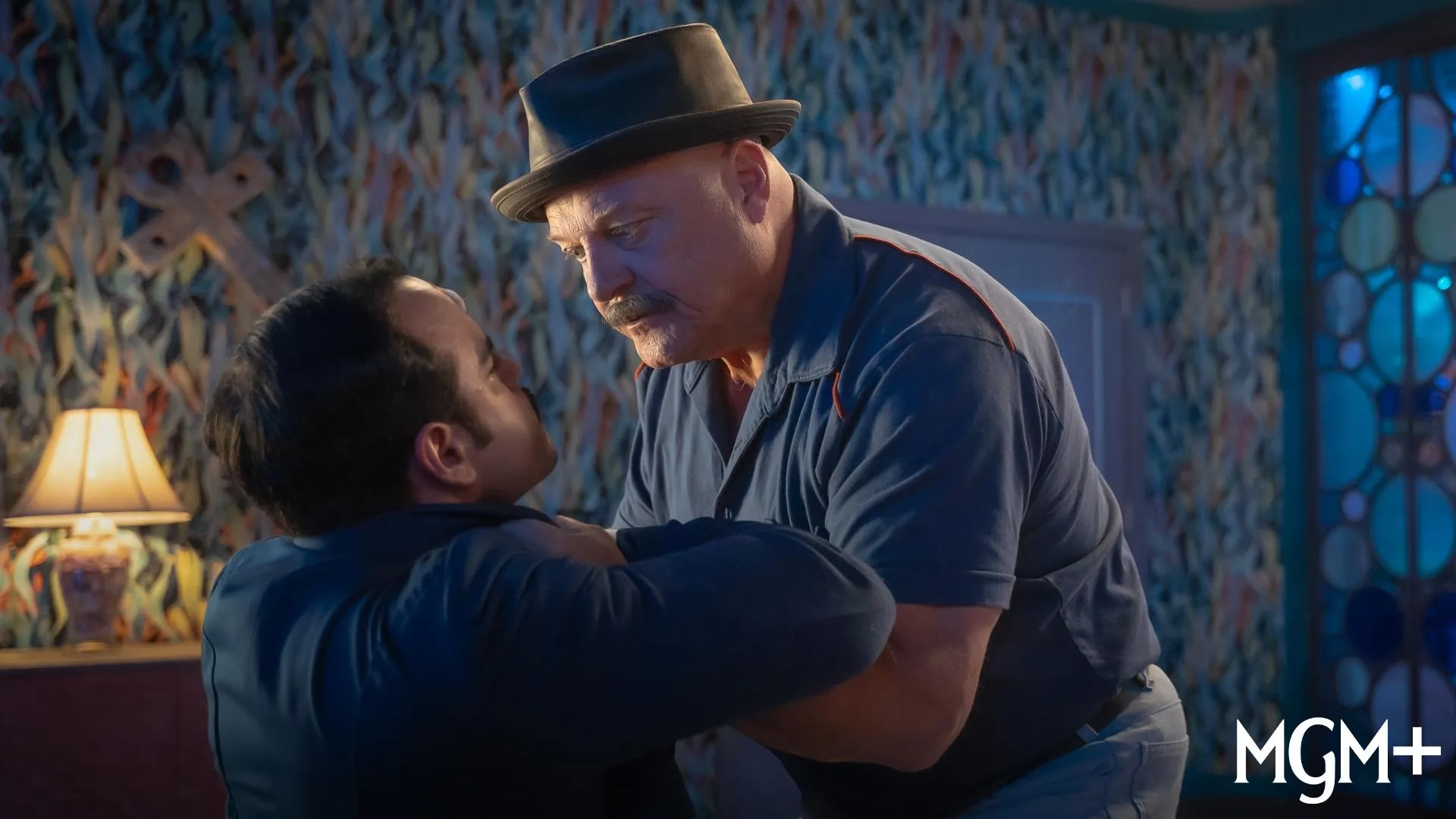 Erniel Baez and Michael Chiklis in Hotel Cocaine