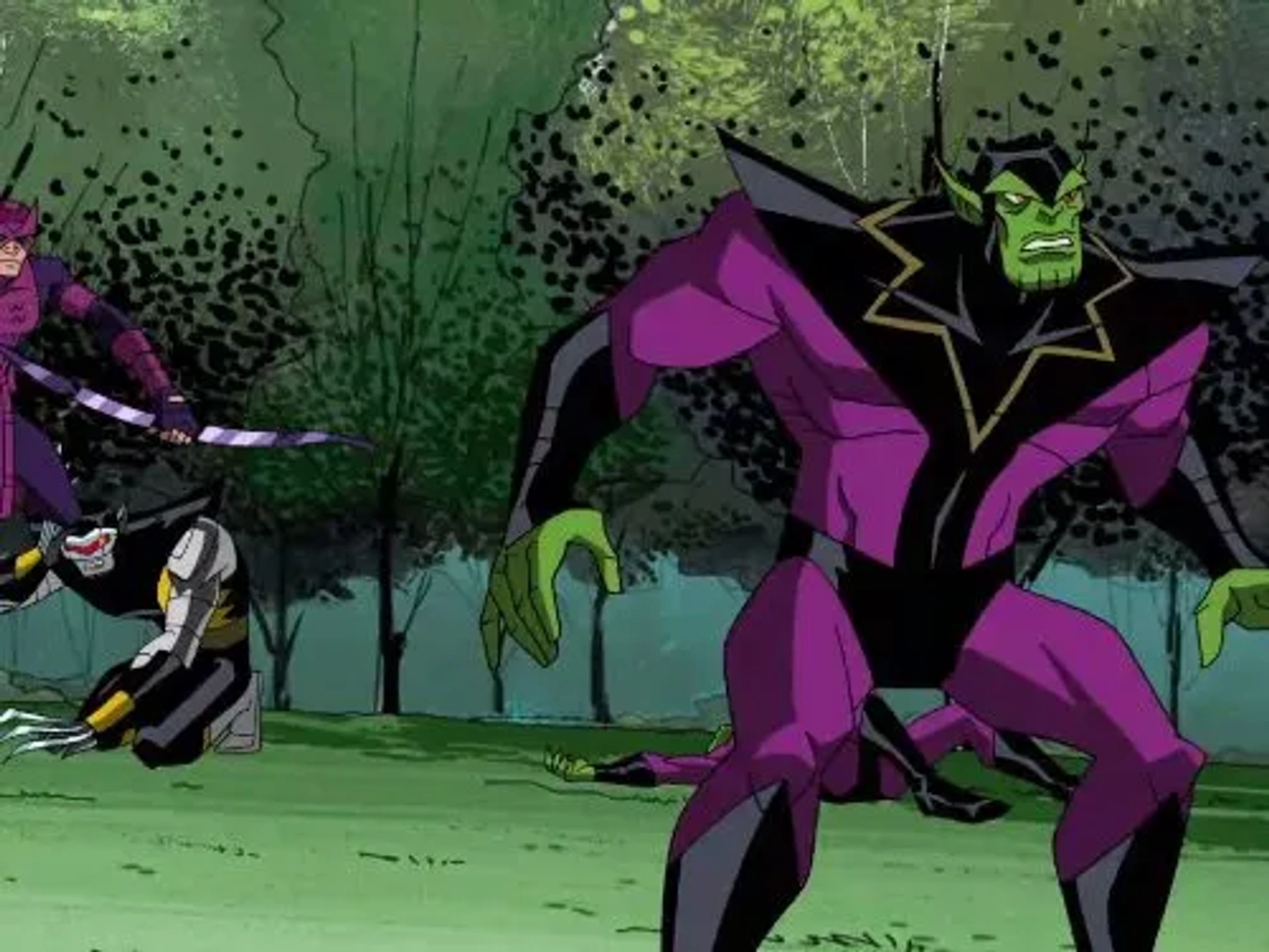 Chris Cox and Kyle Hebert in The Avengers: Earth's Mightiest Heroes (2010)