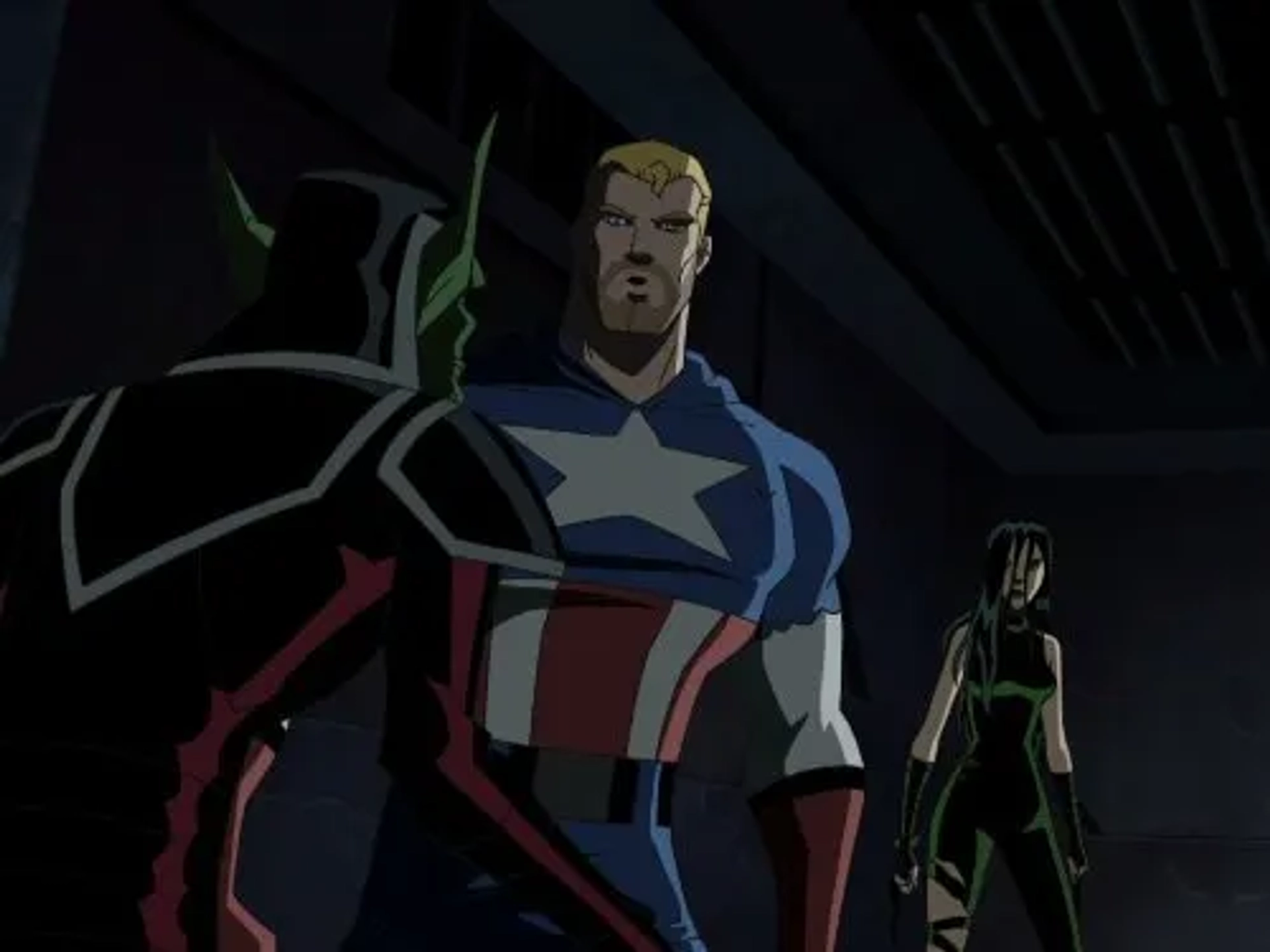 Brian Bloom, Vanessa Marshall, and Rick D. Wasserman in The Avengers: Earth's Mightiest Heroes (2010)