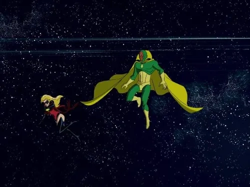 Jennifer Hale and Peter Jessop in The Avengers: Earth's Mightiest Heroes (2010)