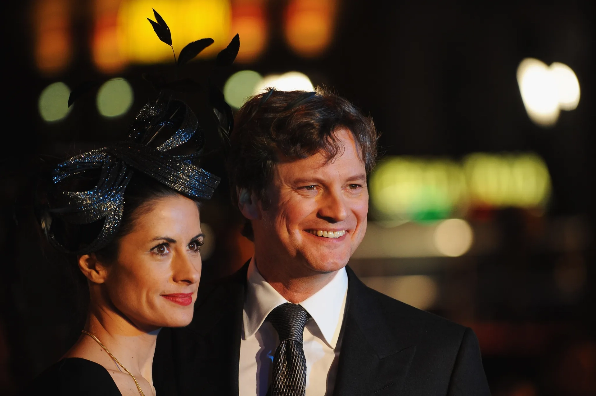 Colin Firth at an event for A Christmas Carol (2009)