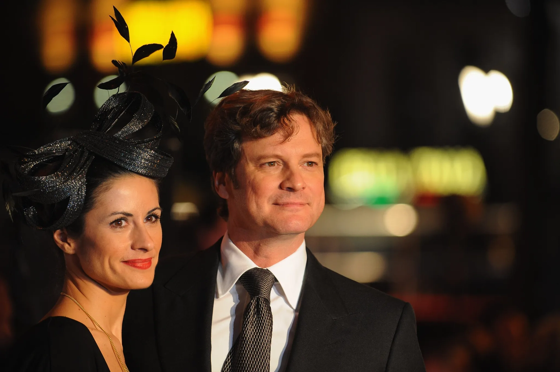 Colin Firth at an event for A Christmas Carol (2009)