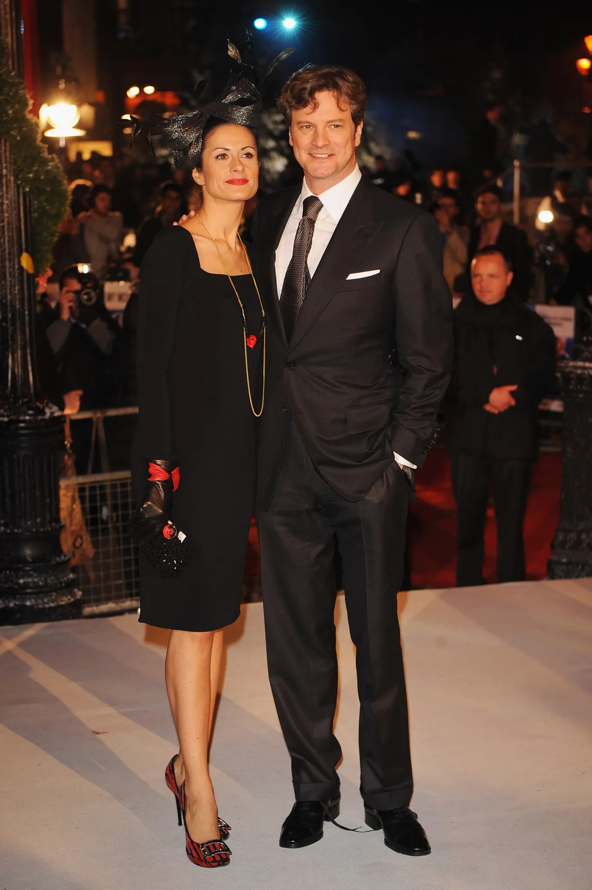 Colin Firth at an event for A Christmas Carol (2009)