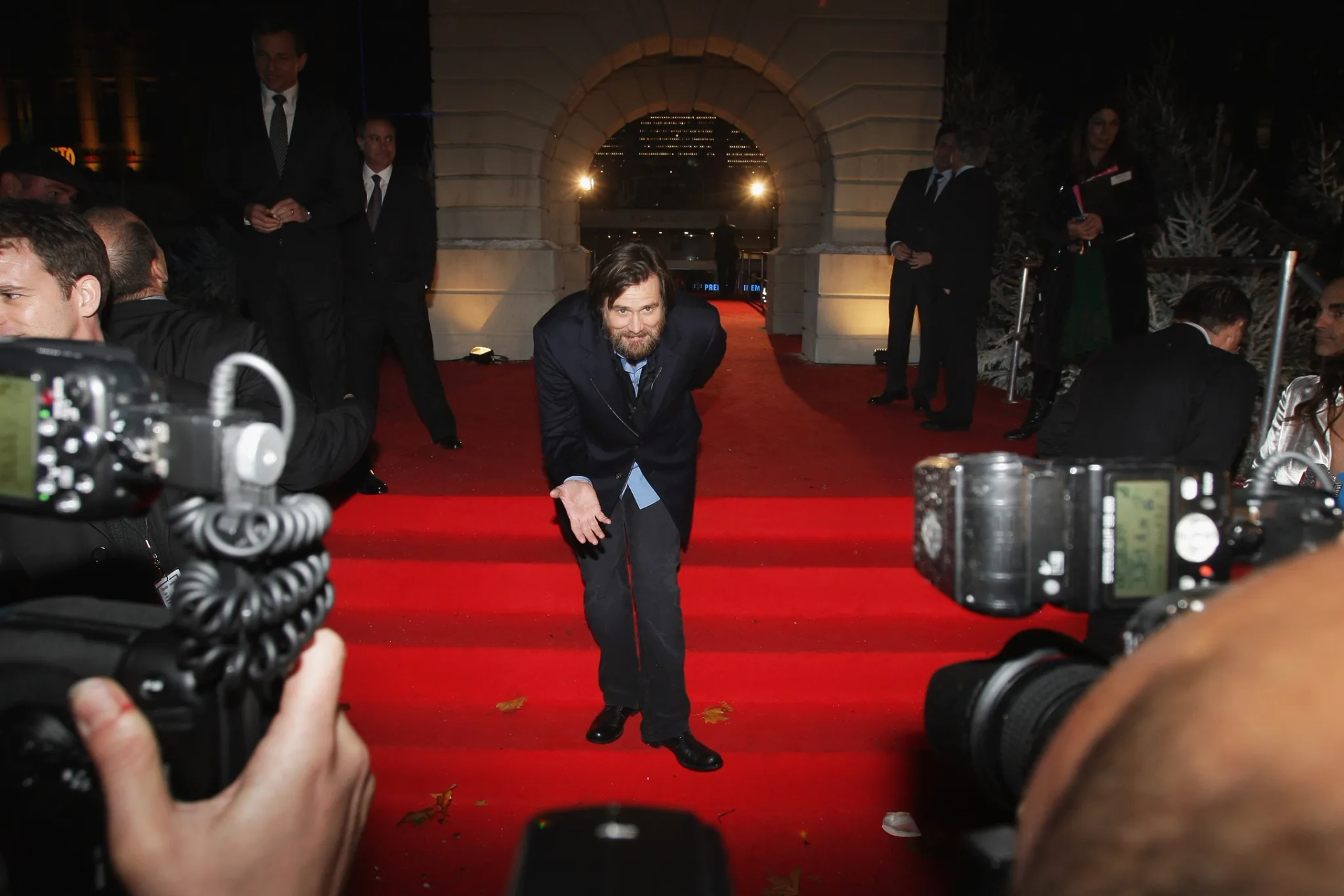 Jim Carrey at an event for A Christmas Carol (2009)