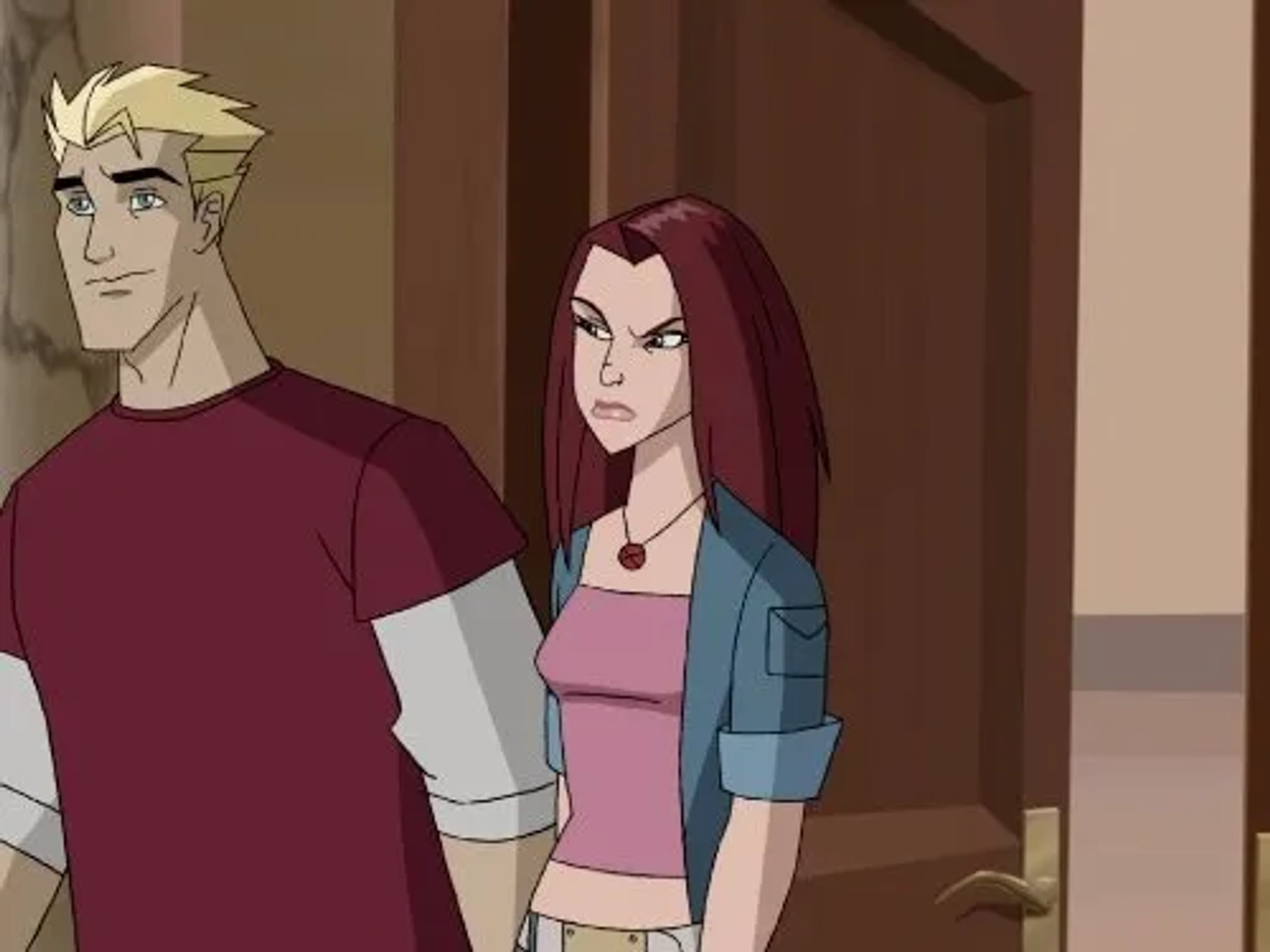 Danielle Judovits and Yuri Lowenthal in Wolverine and the X-Men (2008)